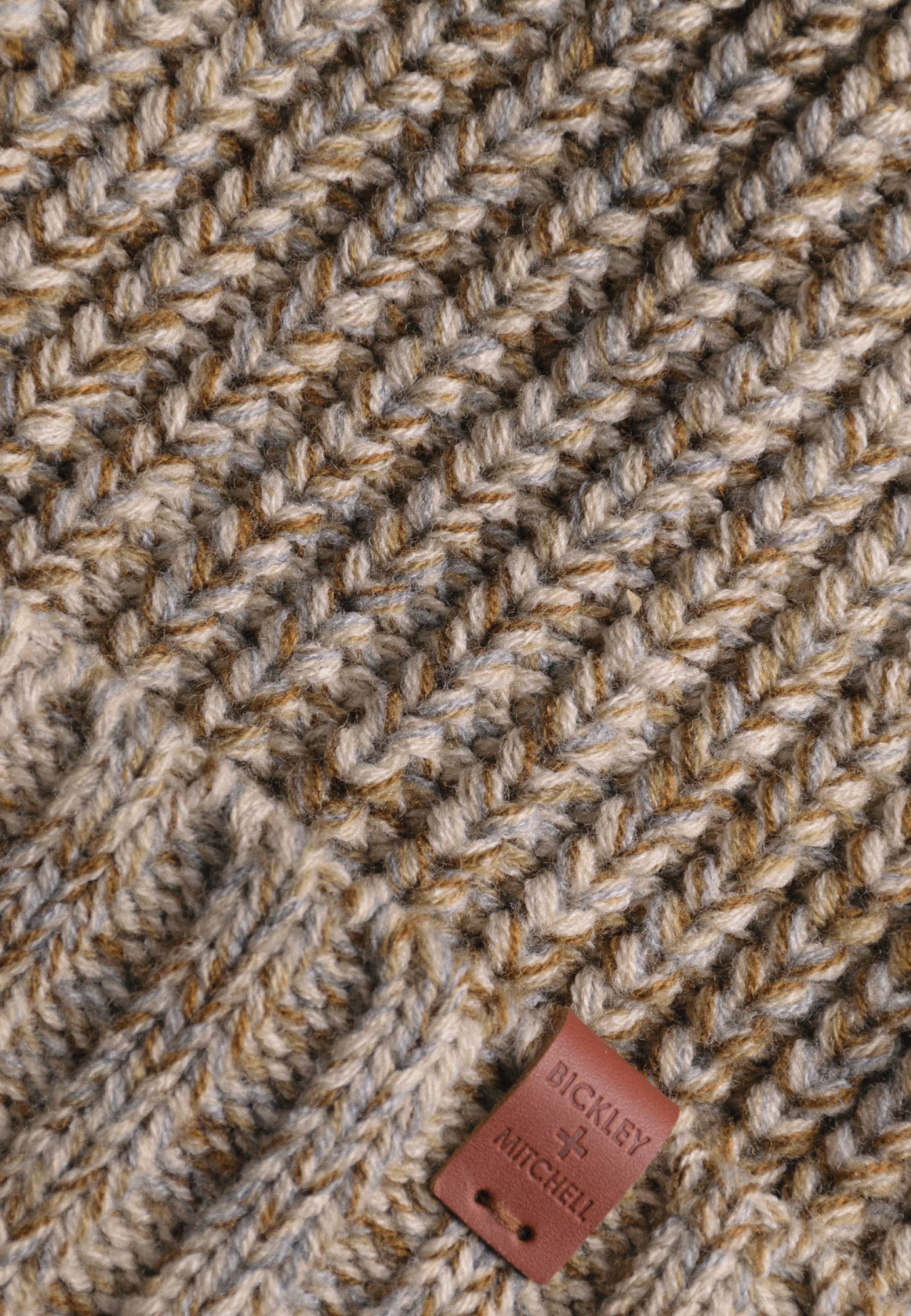 Chunky Knit Twisted Color Beanie