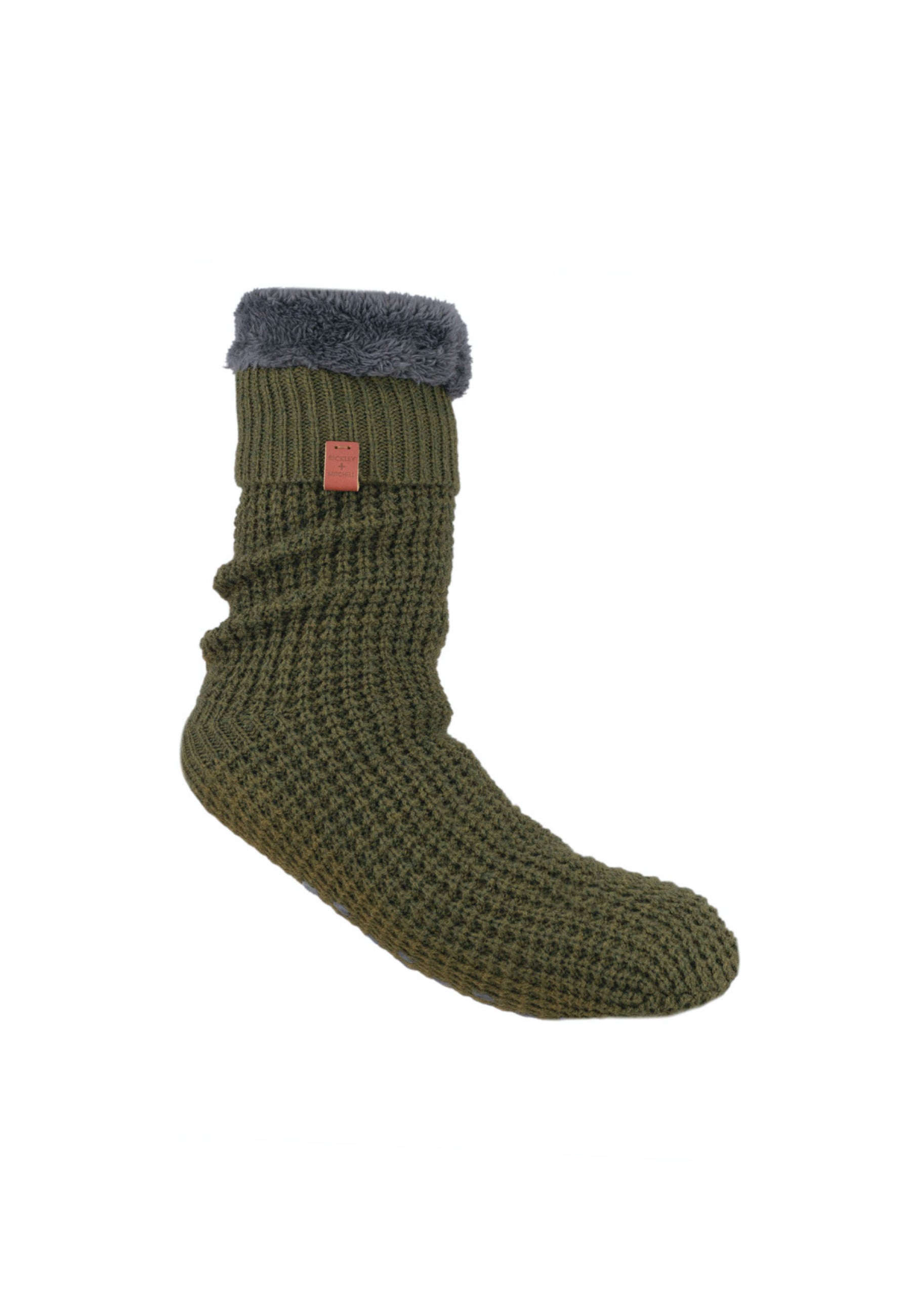 Basic Waffle Knit Slipper Socks