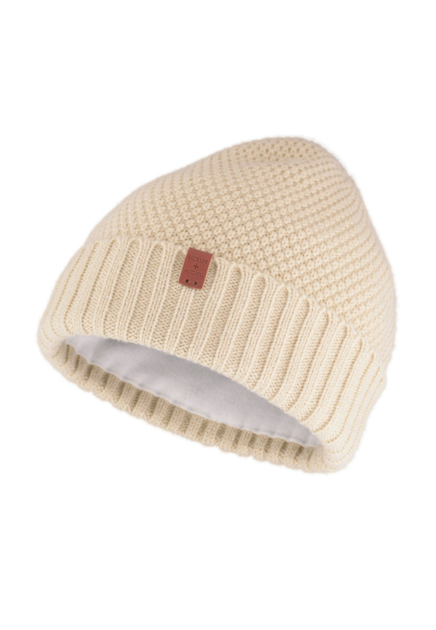 Classic Moss Beanie with Fleece Lining