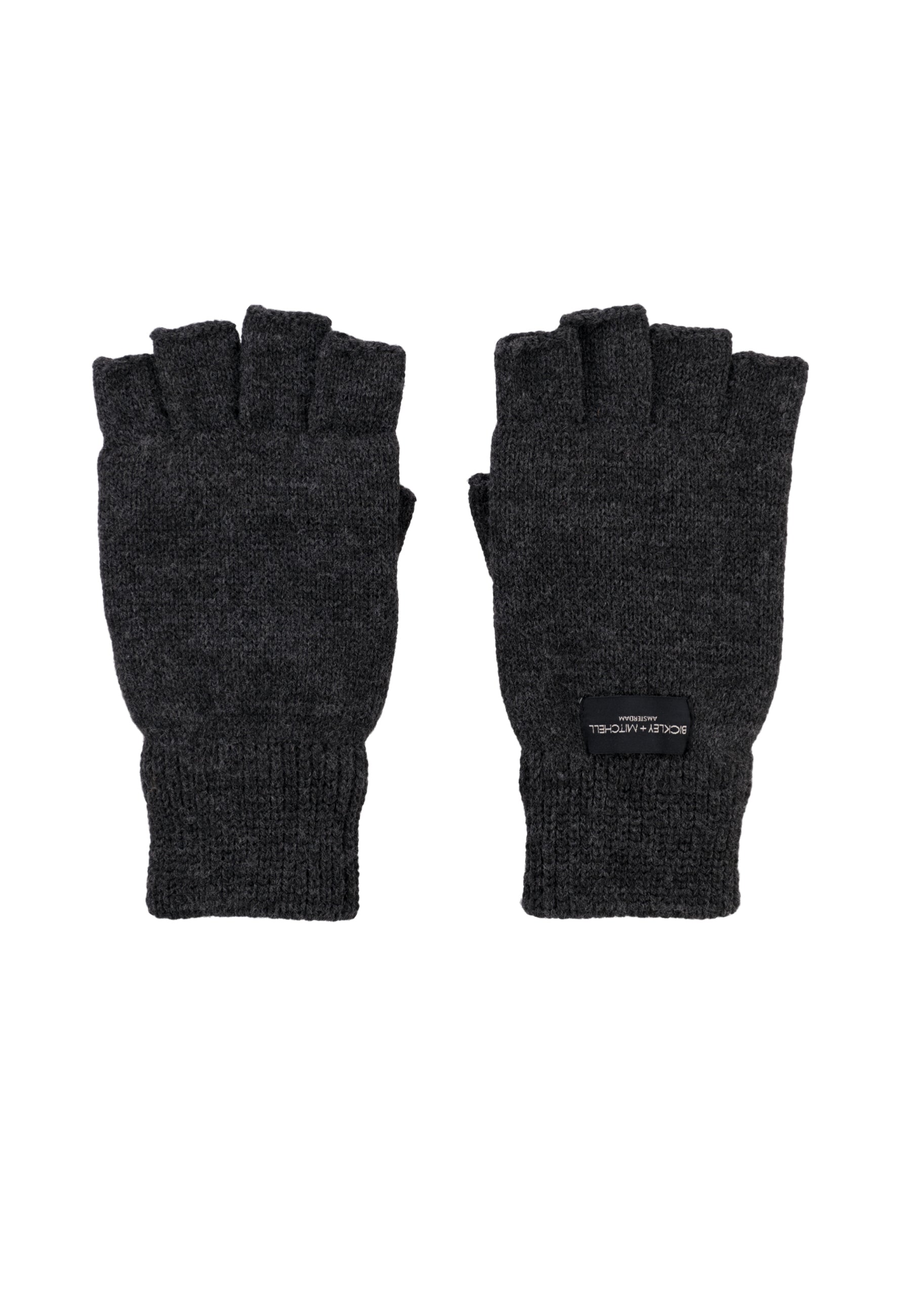 Basic Chunky Knit Lined Fingerless Gloves