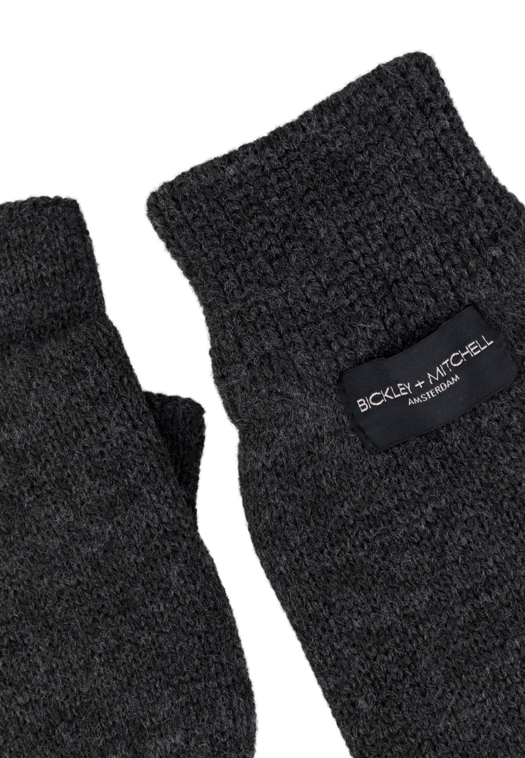 Basic Chunky Knit Lined Fingerless Gloves