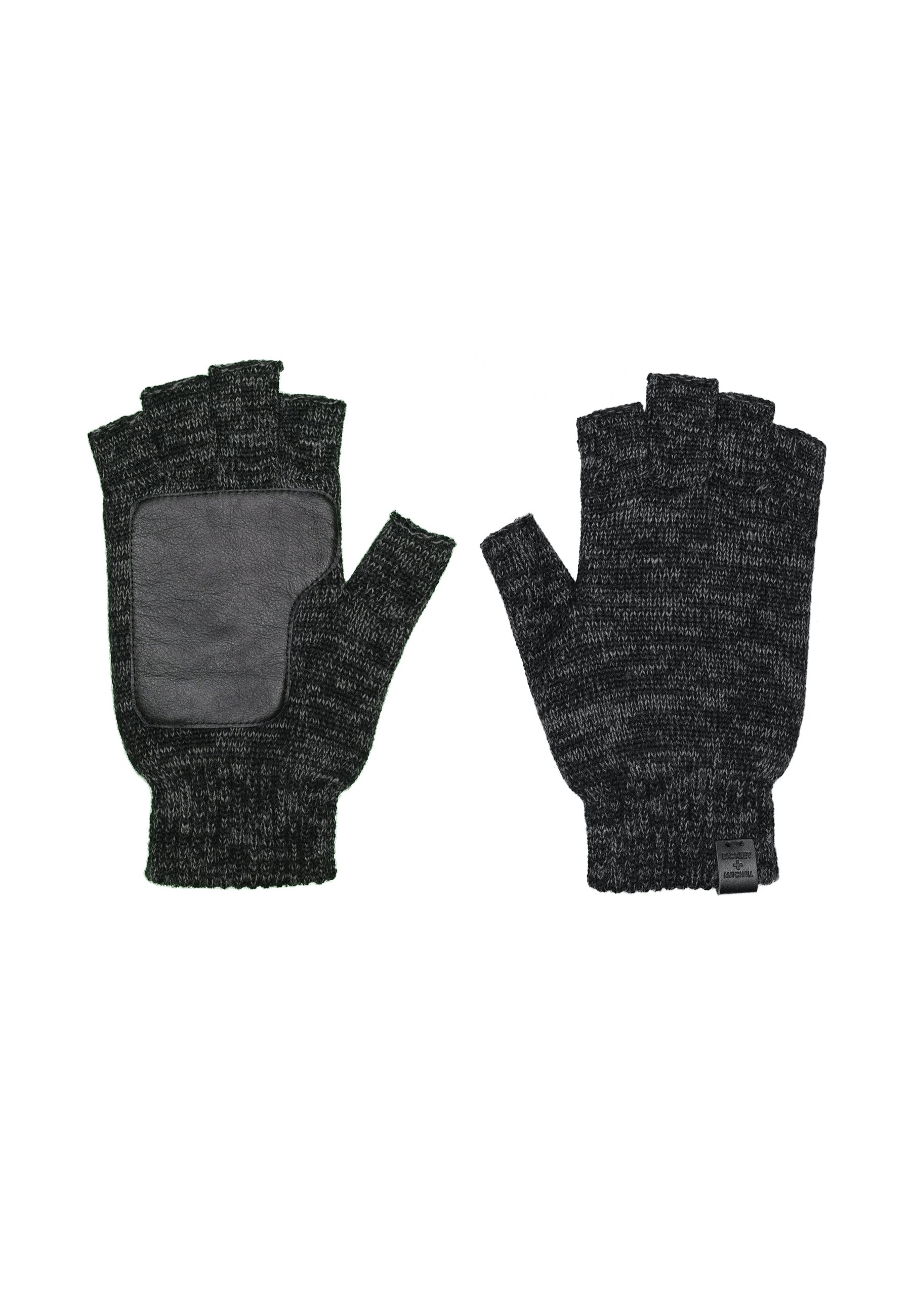 bickley mitchell handschuhe BICKLEY + MITCHELL AMSTERDAM Fingerless Gloves With Leather Patch