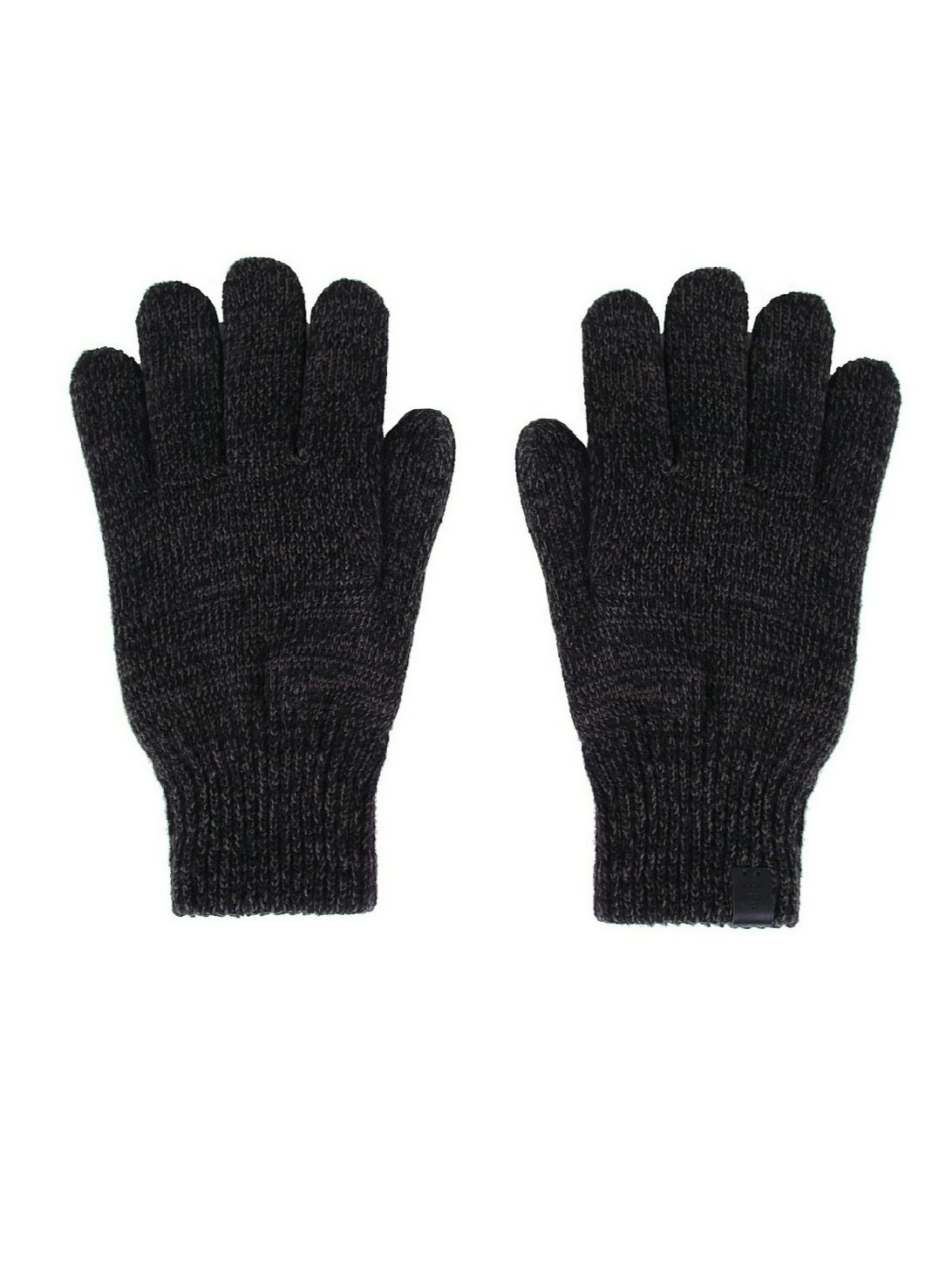 Wool Blend Patch Gloves
