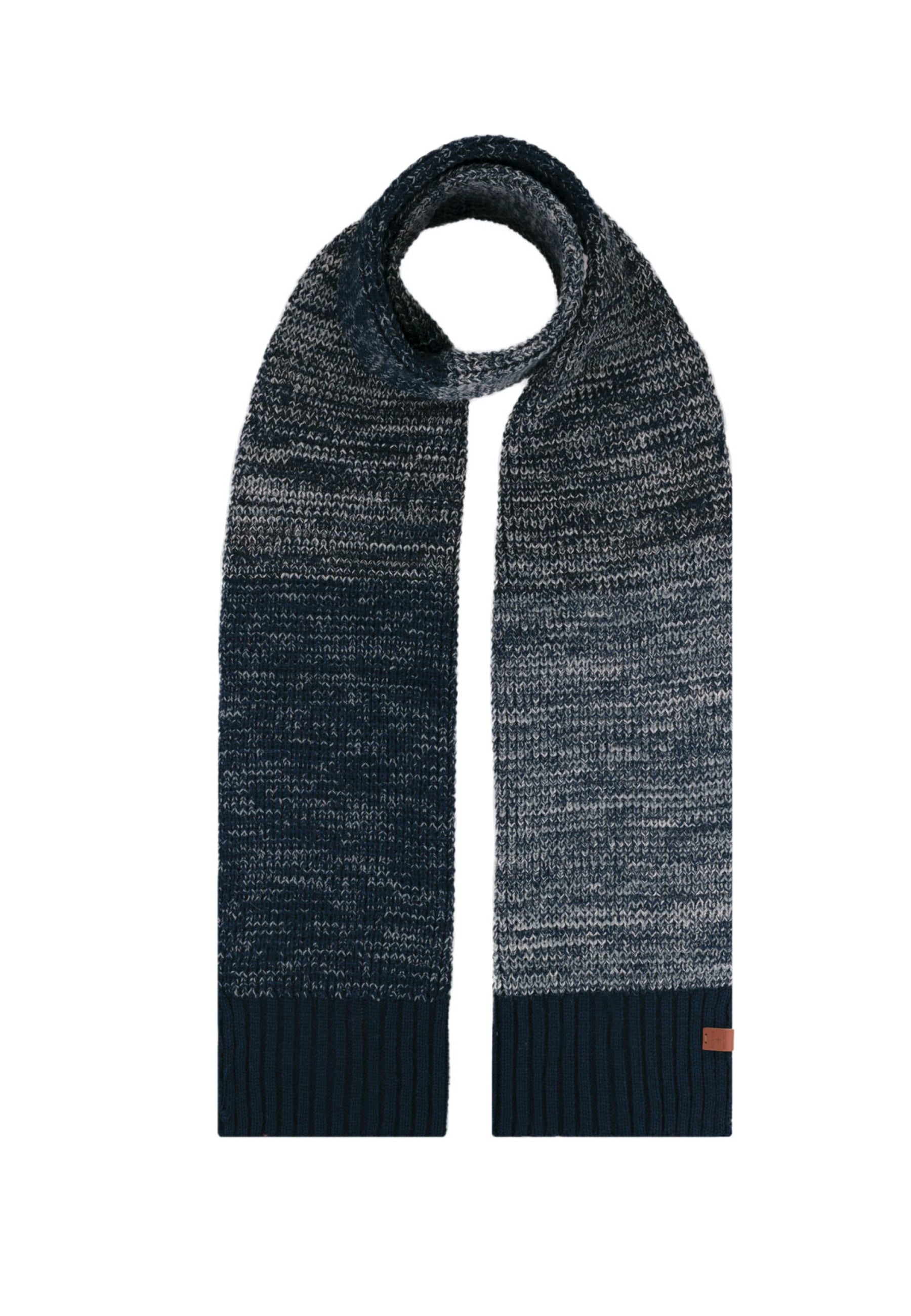 Wool Blend Melange Knit Scarf