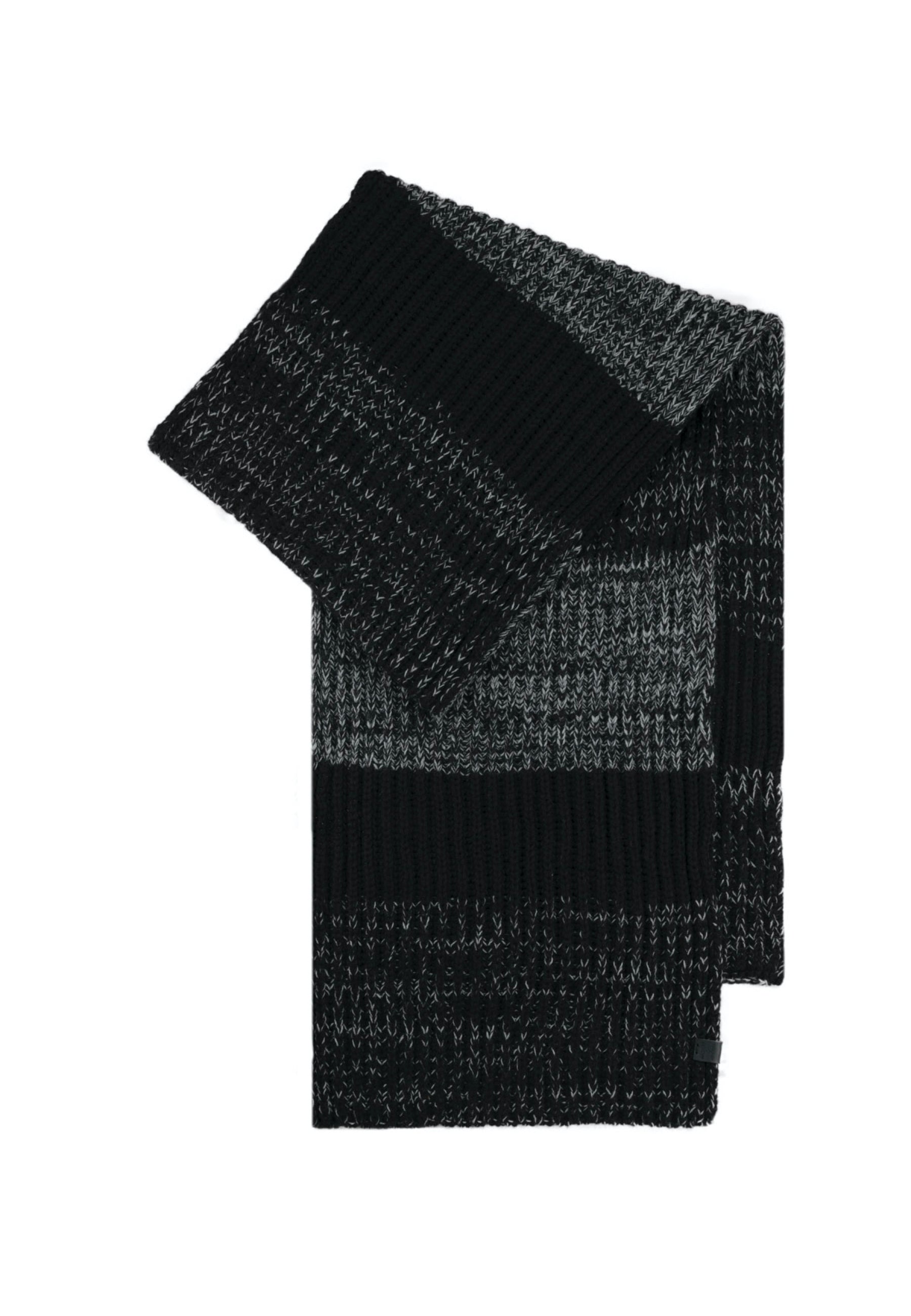 Melange Stripe Rib Scarf