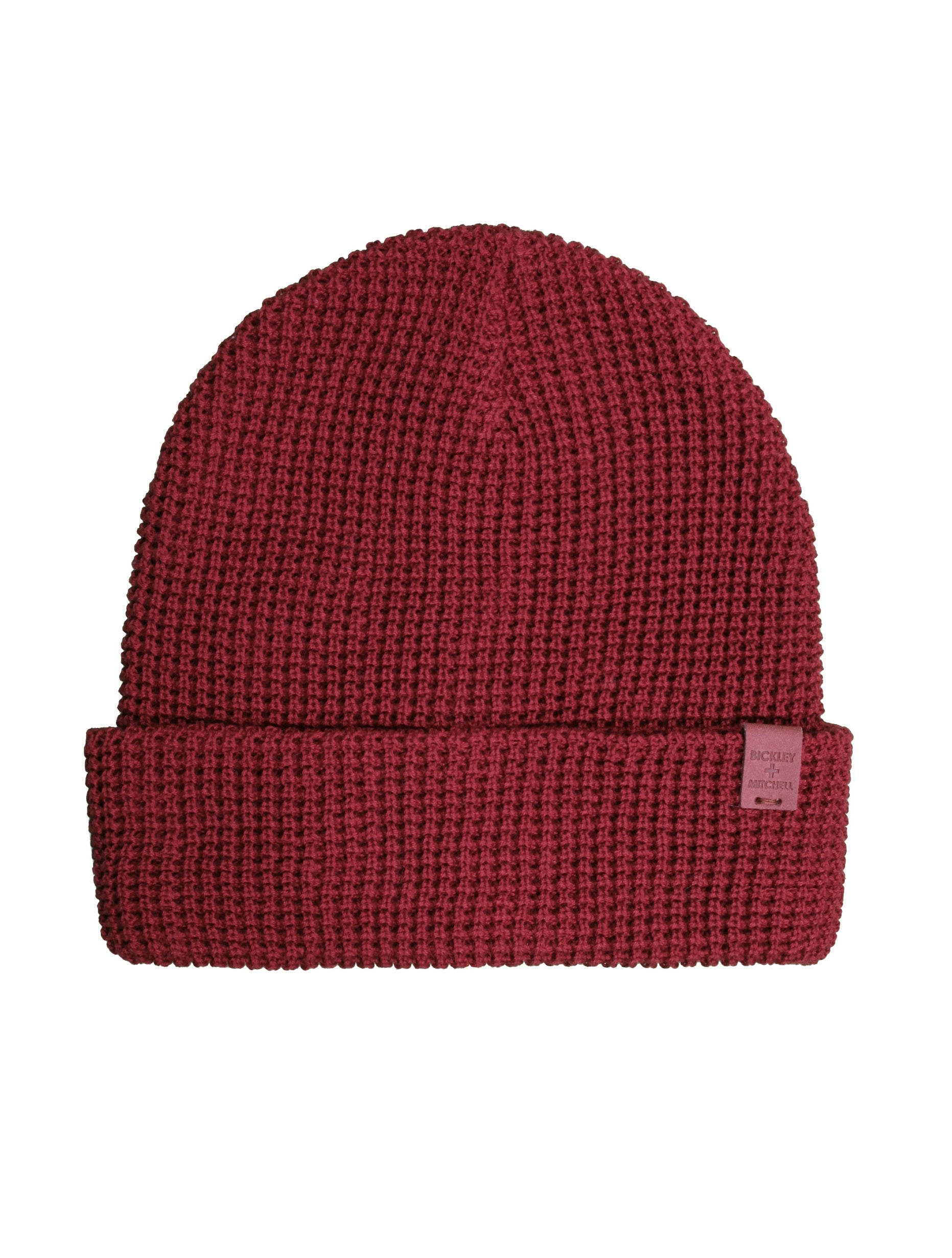 Waffle Knit Cotton Blend Beanie