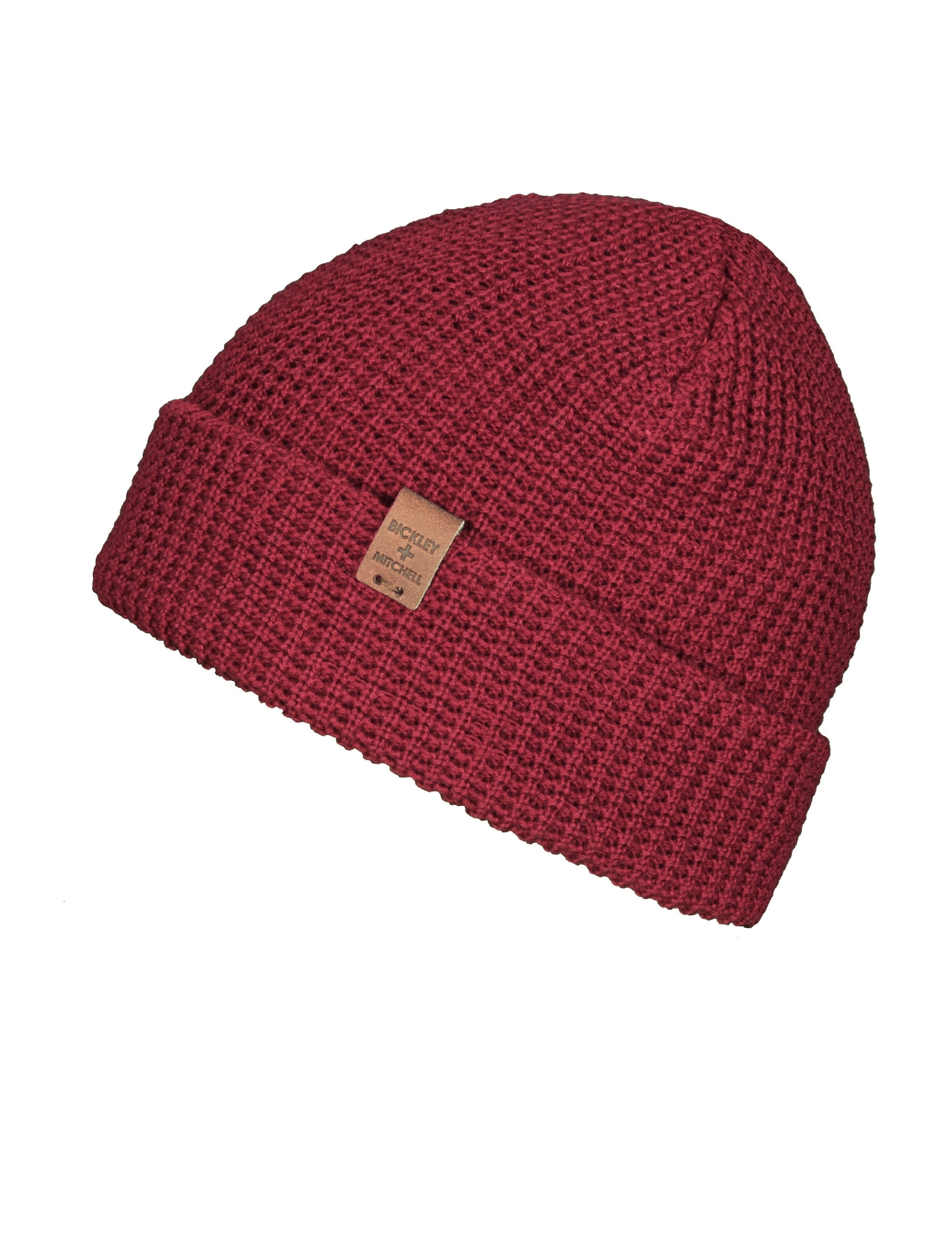 Waffle Knit Cotton Blend Beanie