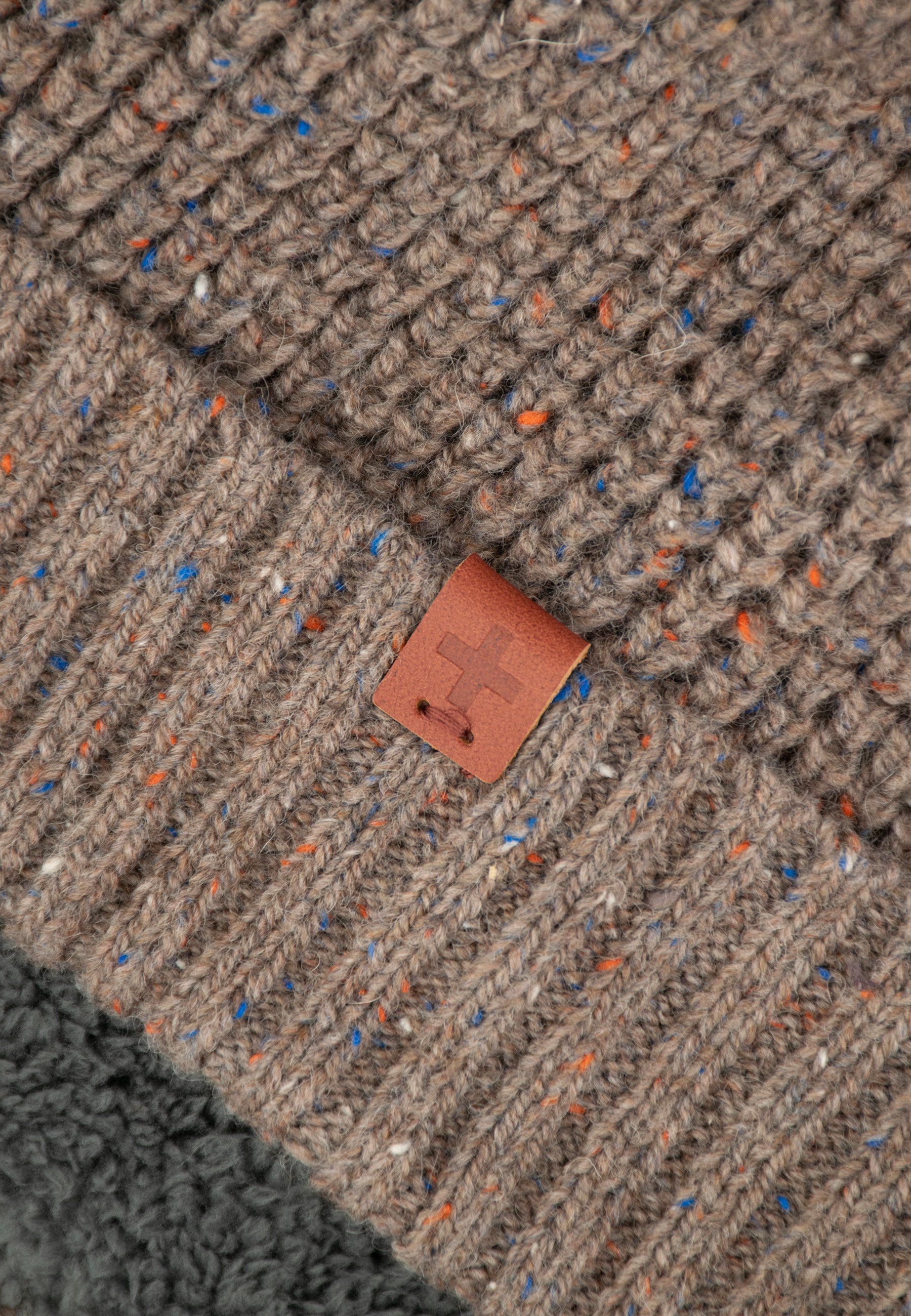 Chunky Wool Blend Teddy Lined Beanie