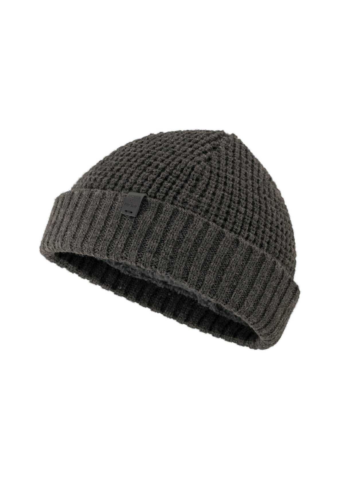 Oversized Waffle Knit Beanie Winter Warm Hat Classic Minimal Chic Unisex Stylish Waffle Knit Cuff Beanie - Warm & Versatile Winter  main image 3