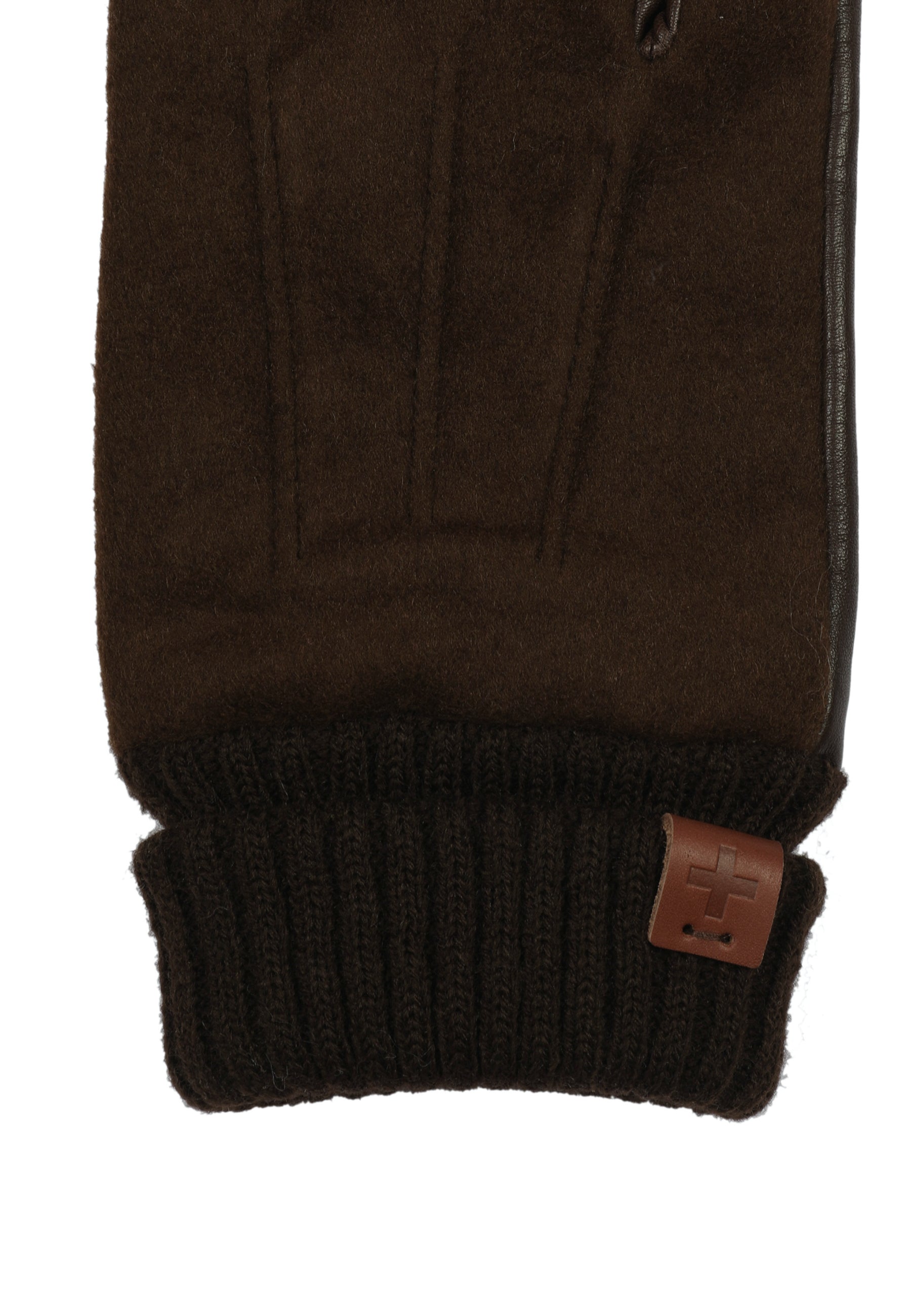 Leather& Felted Wool Gloves