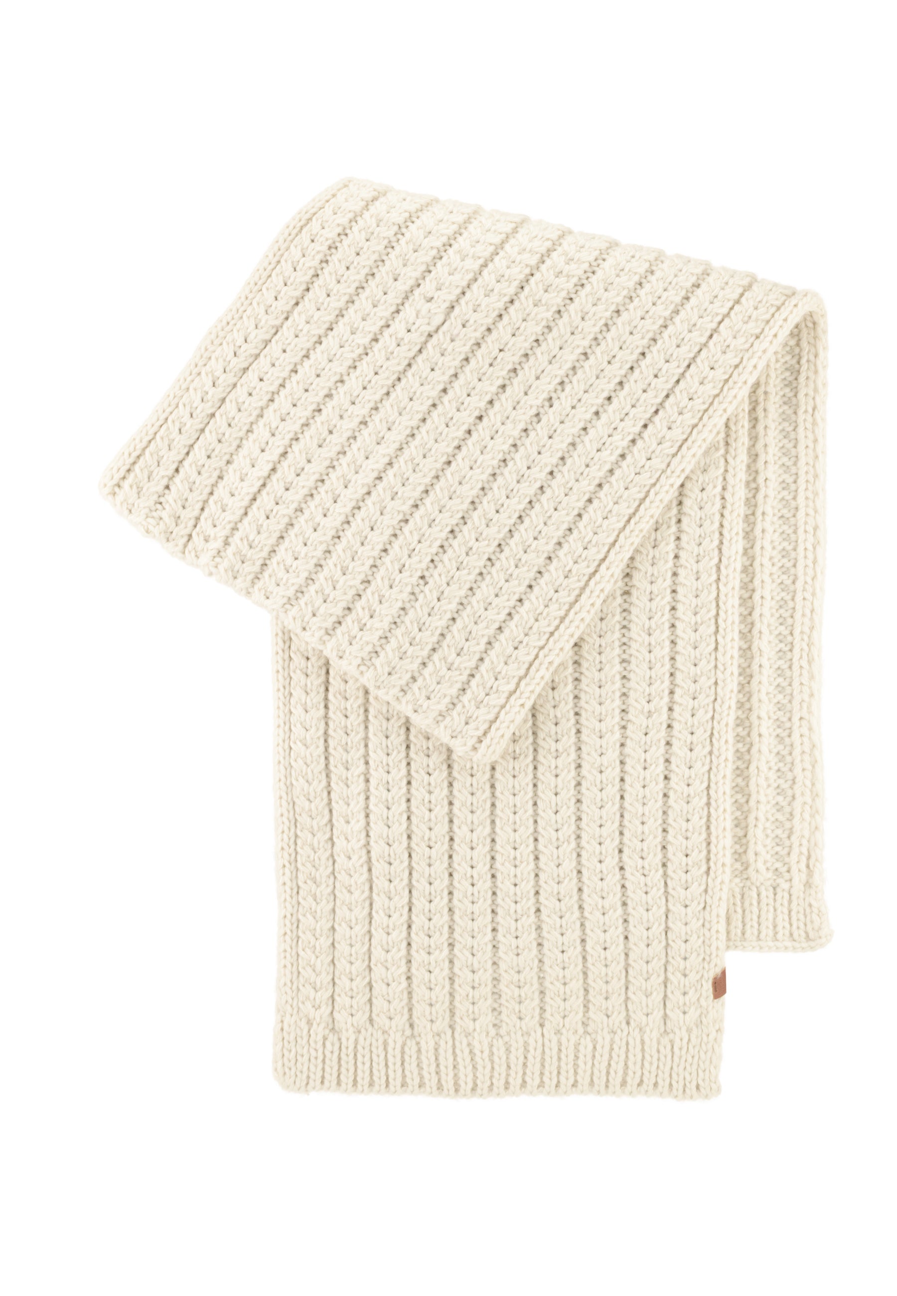 Knit Scarf With Cable Pattern