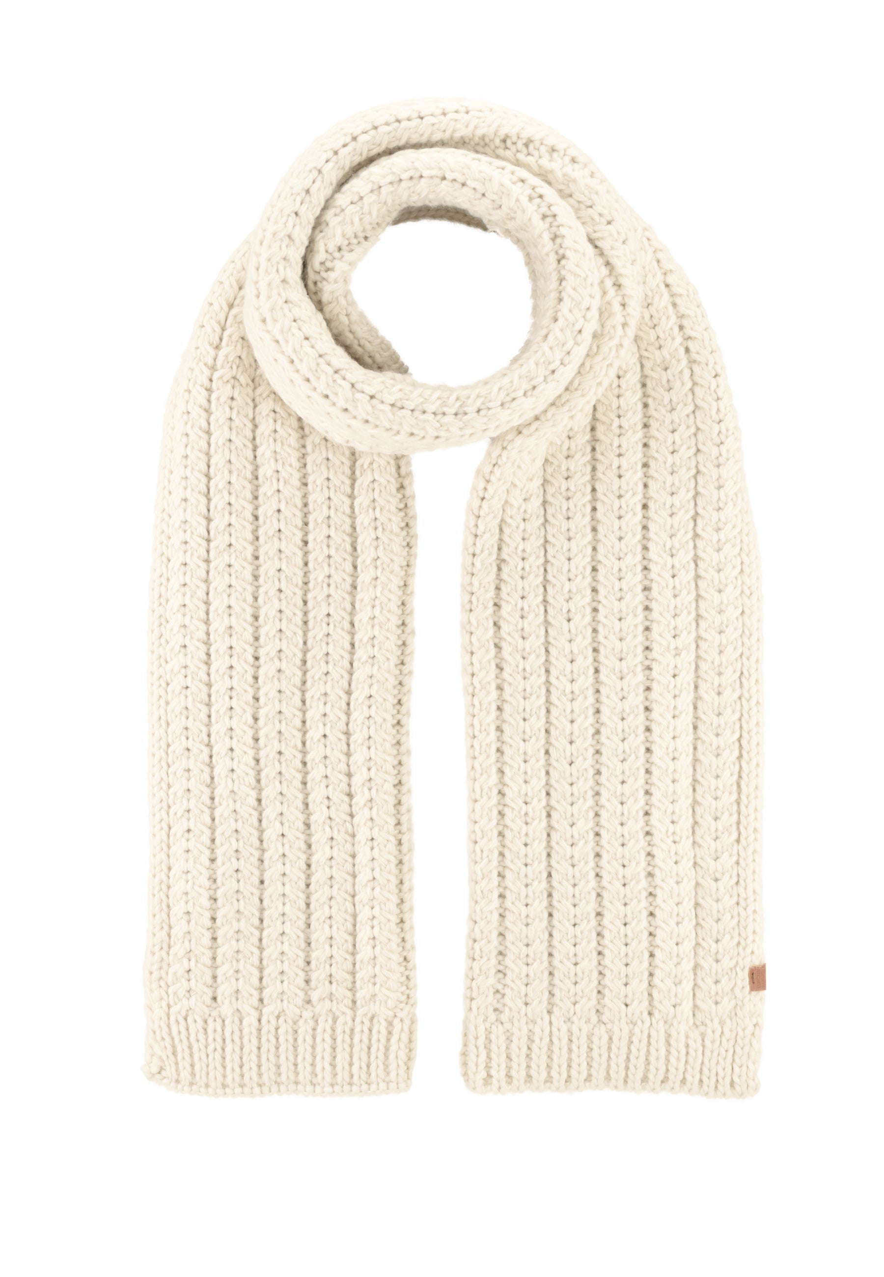 Knit Scarf With Cable Pattern