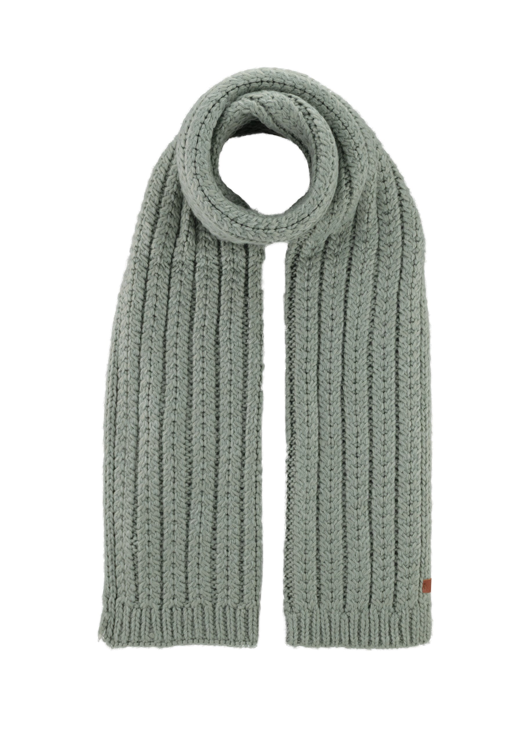 Knit Scarf With Cable Pattern