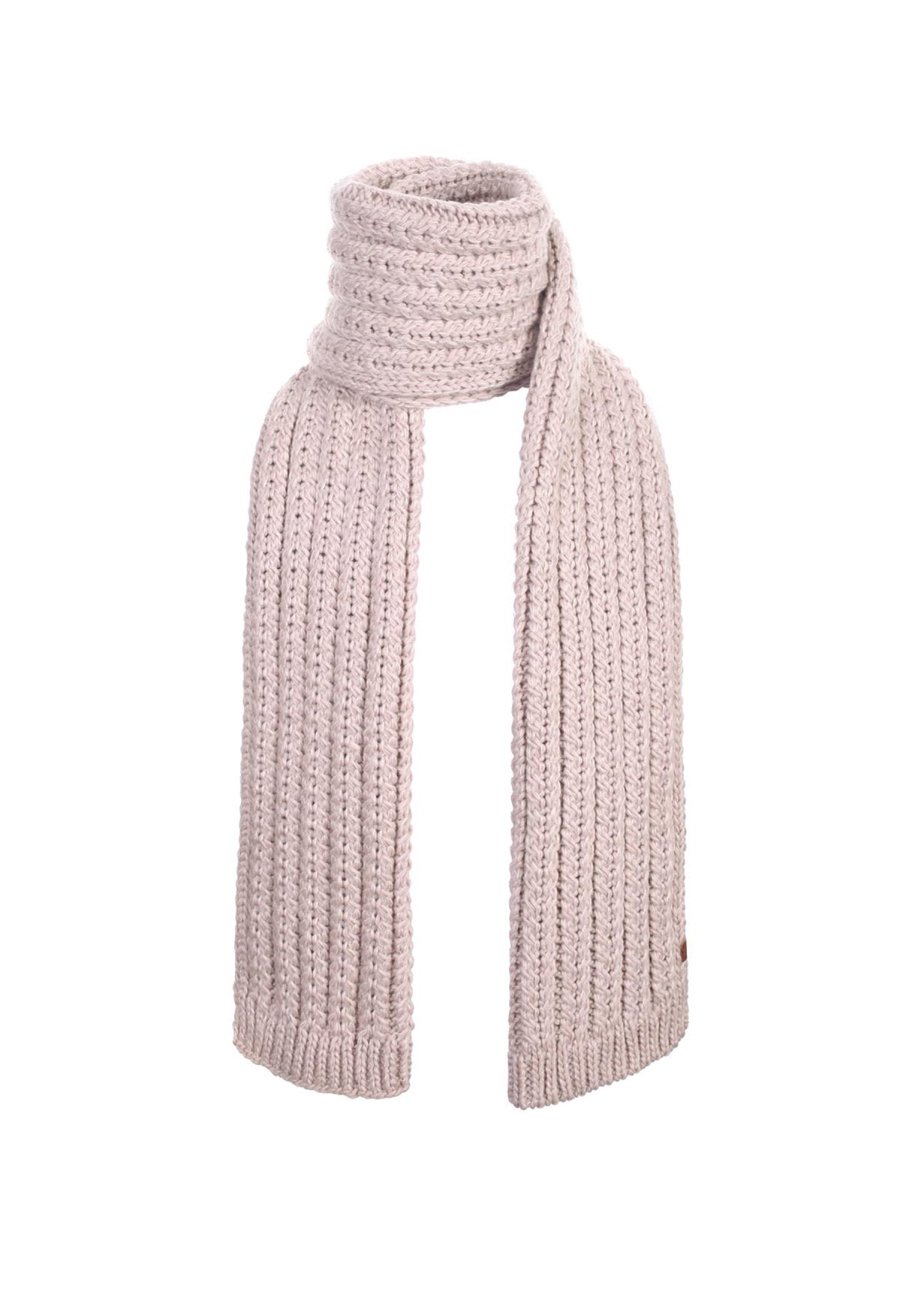 Knit Scarf With Cable Pattern