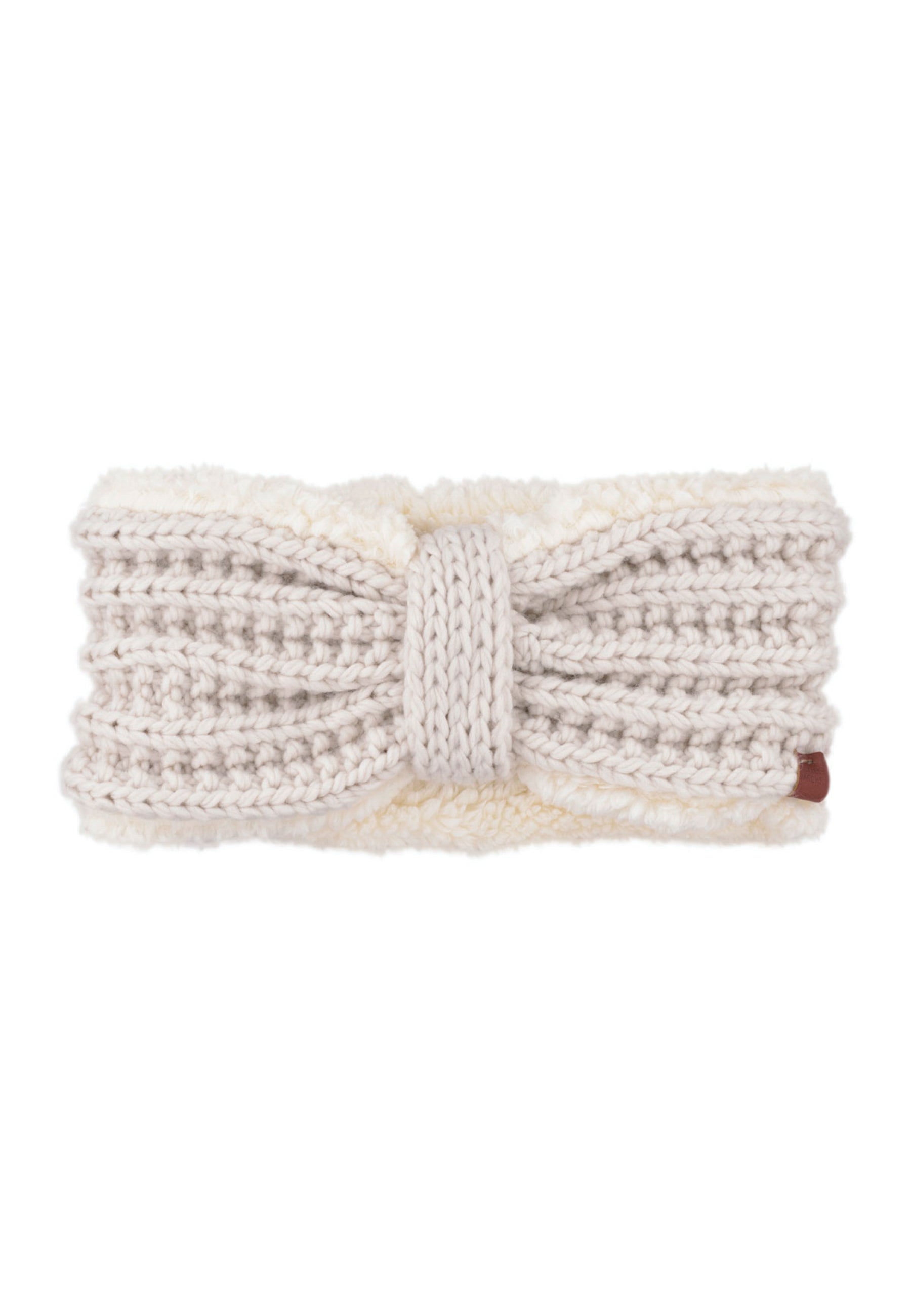 Cable Knit Headband with Teddy Lining