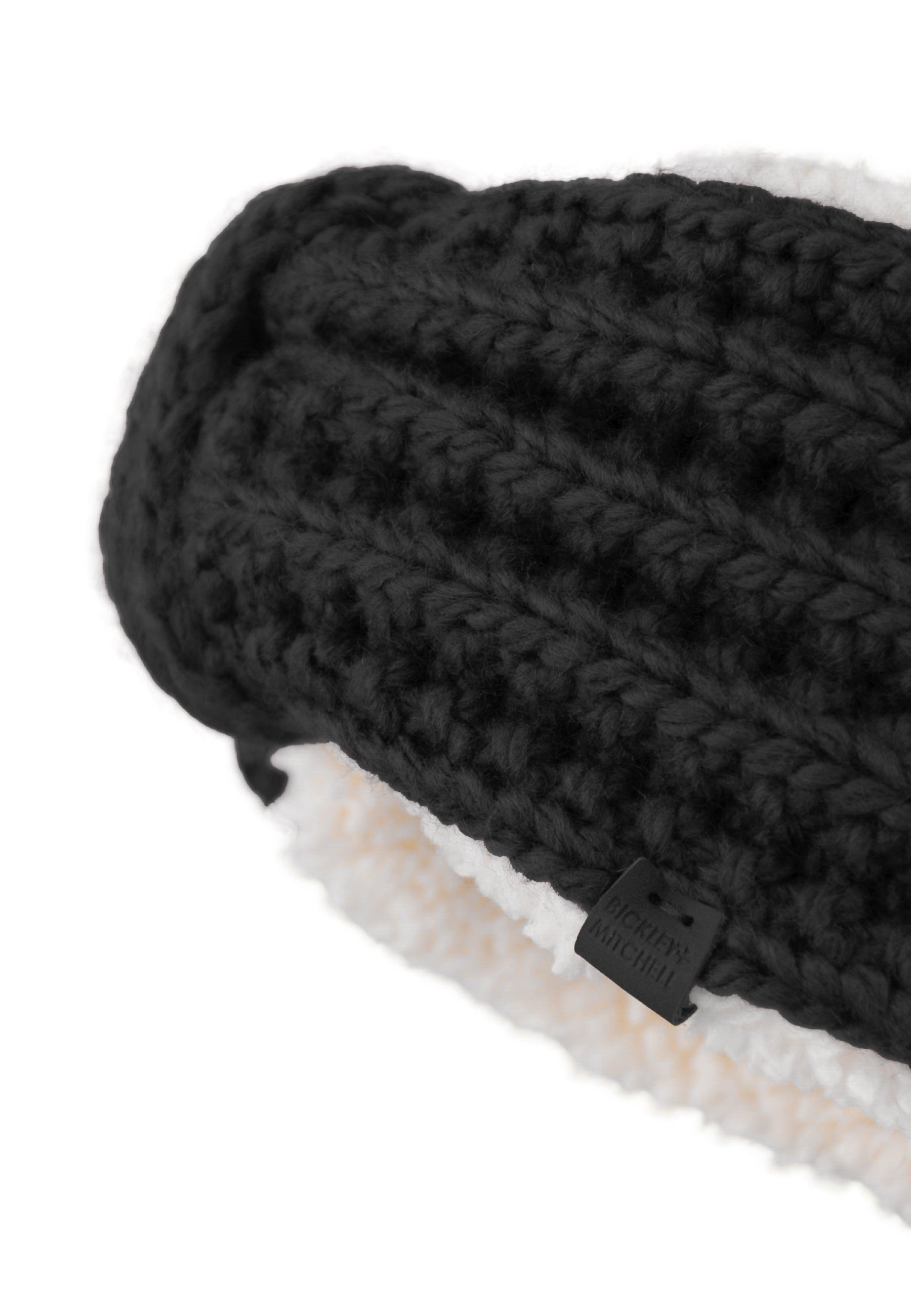 Teddy Lined Cable Knit Headband