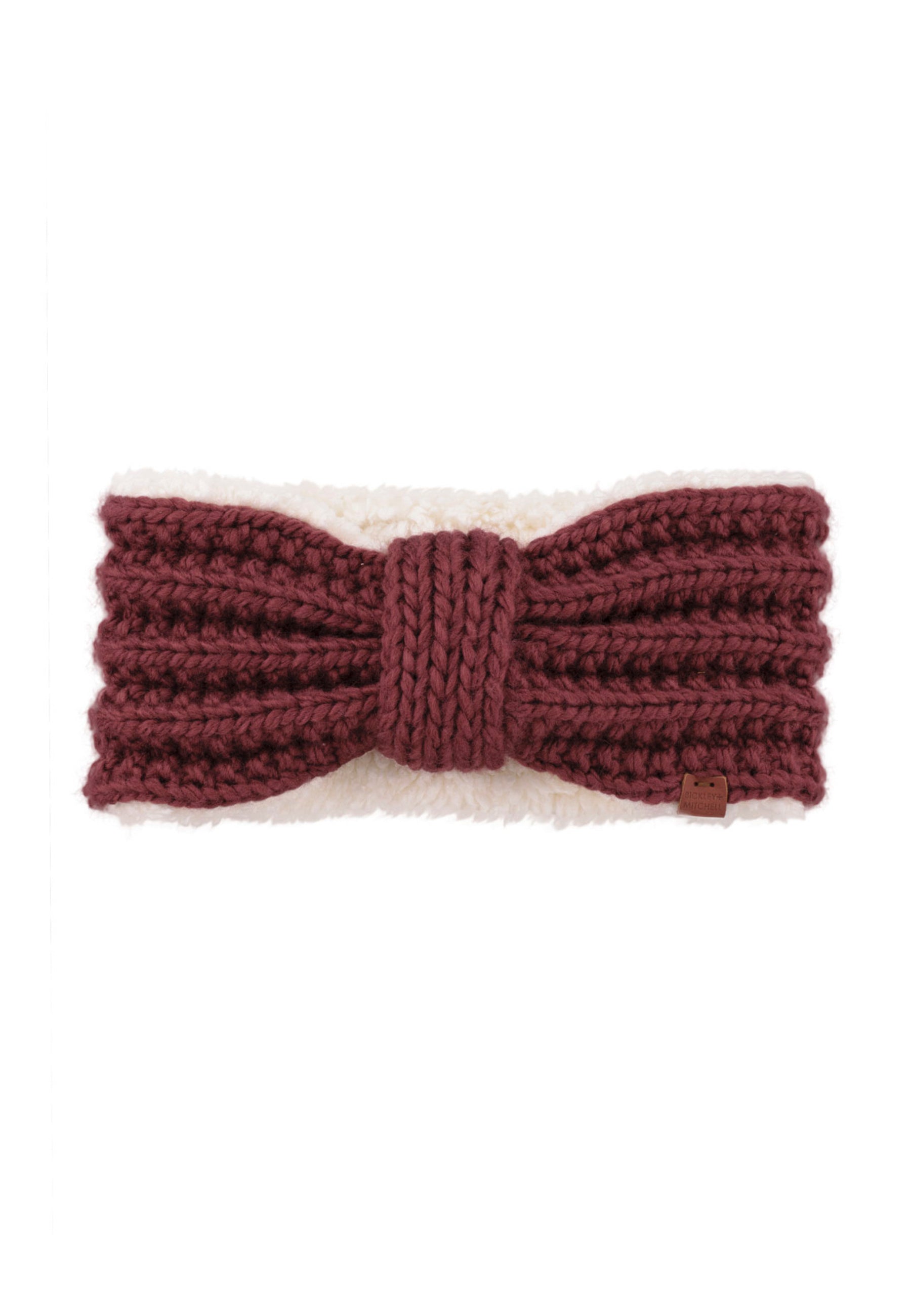 Teddy Lined Cable Knit Headband