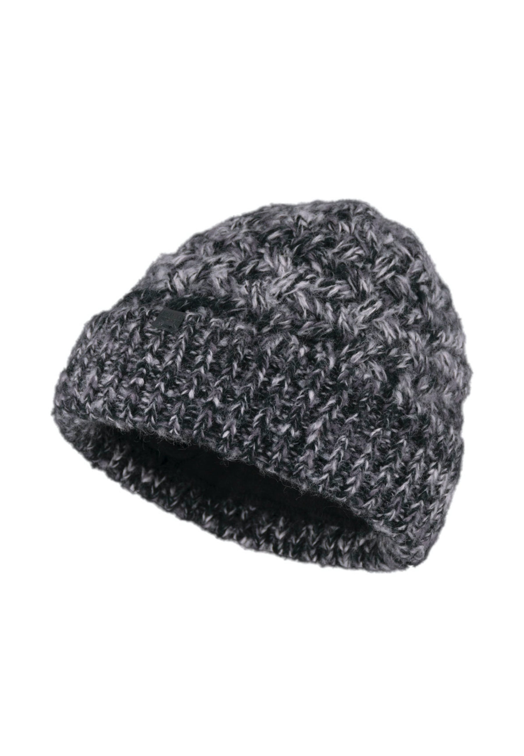 Cable-Knit Fleece Lined Melange Beanie