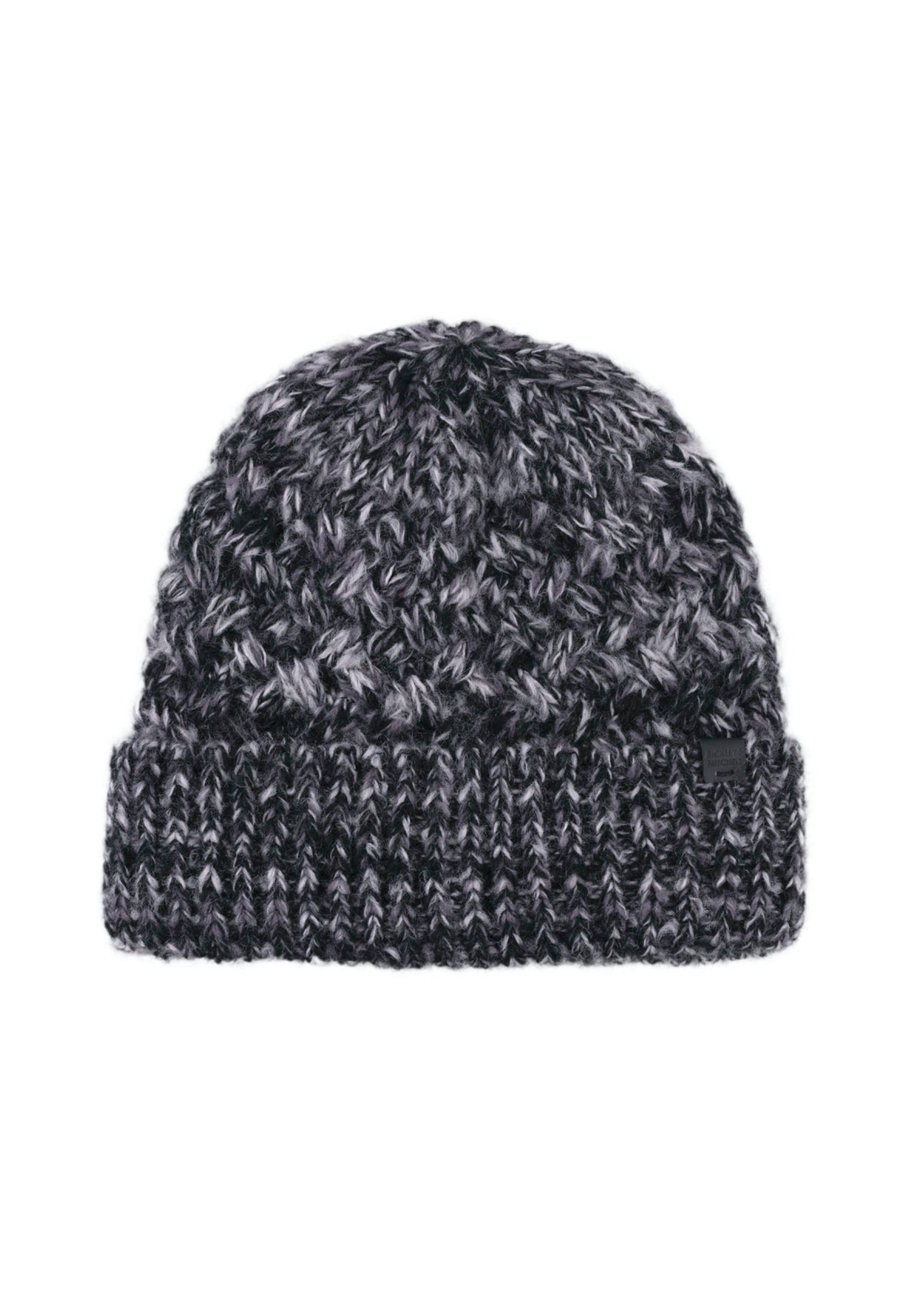 Cable-Knit Fleece Lined Melange Beanie