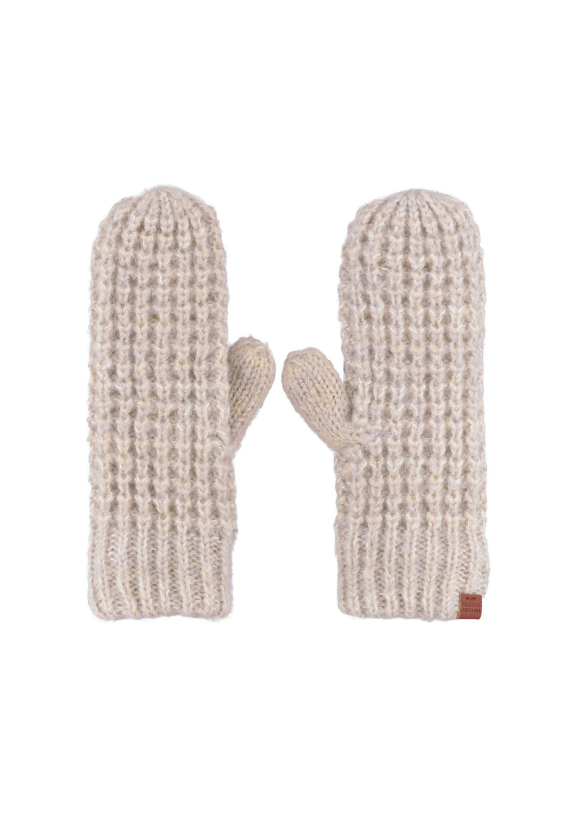 Chunky Waffle Knit Fleece Lined Mittens