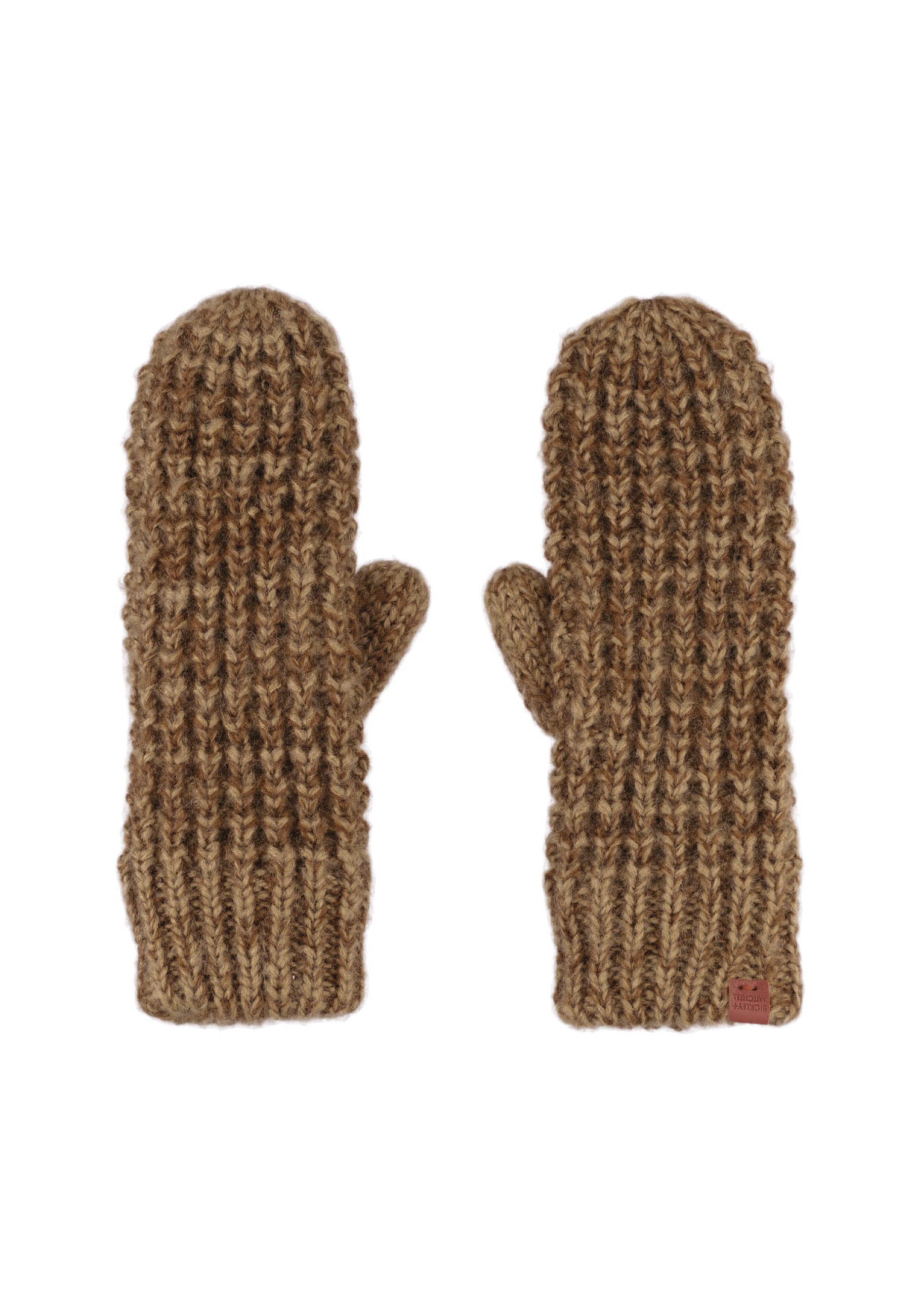 Chunky Waffle Knit Fleece Lined Mittens