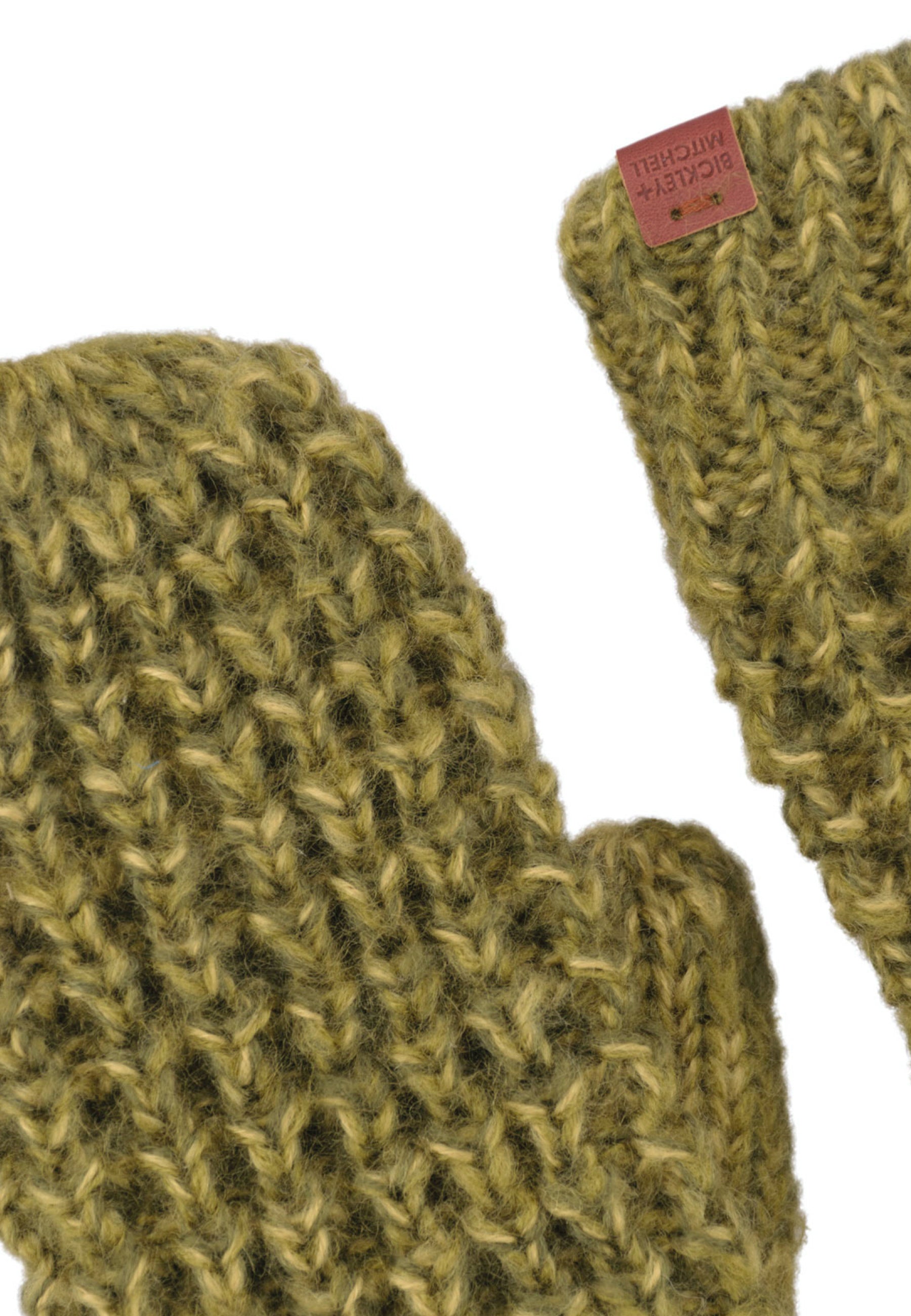 Chunky Waffle Knit Fleece Lined Mittens
