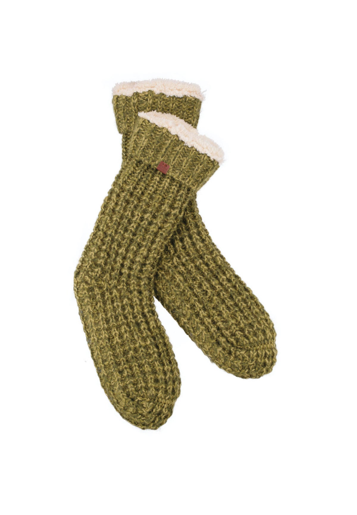 Chunky Waffle Slipper Socks