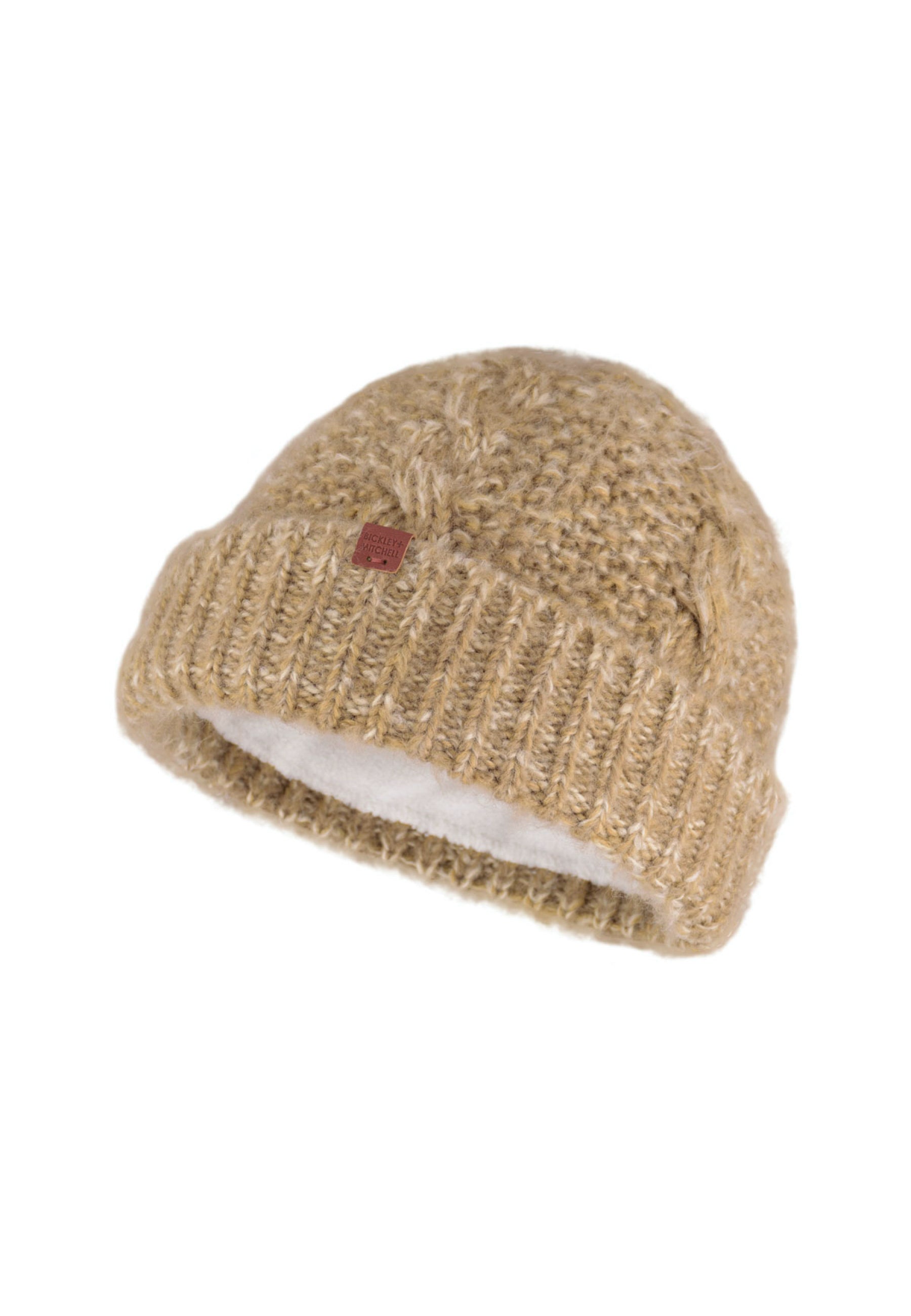 Cable Knit Fleece Lined Short Beanie