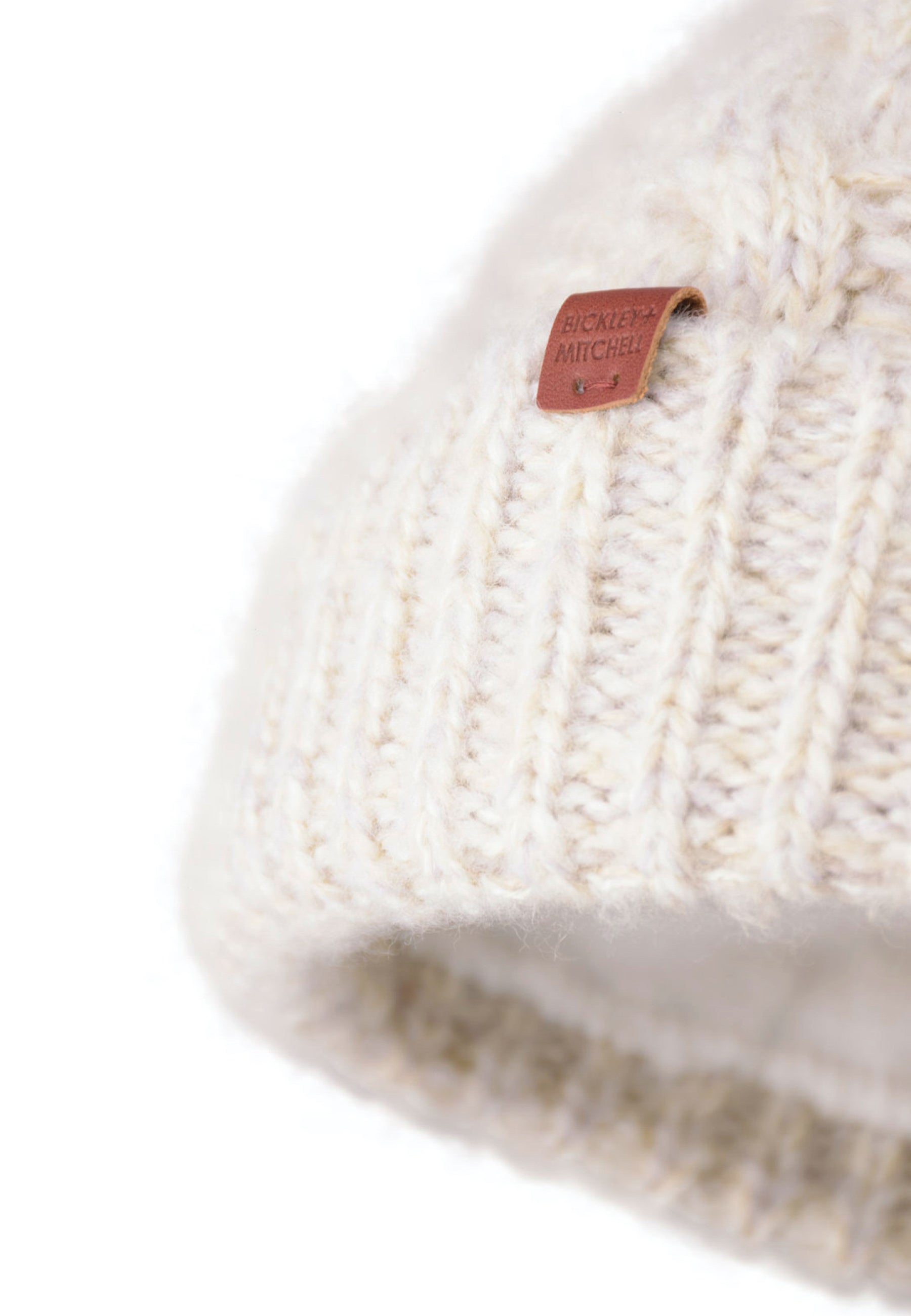 Short Soft Cable Fleece Lined Beanie