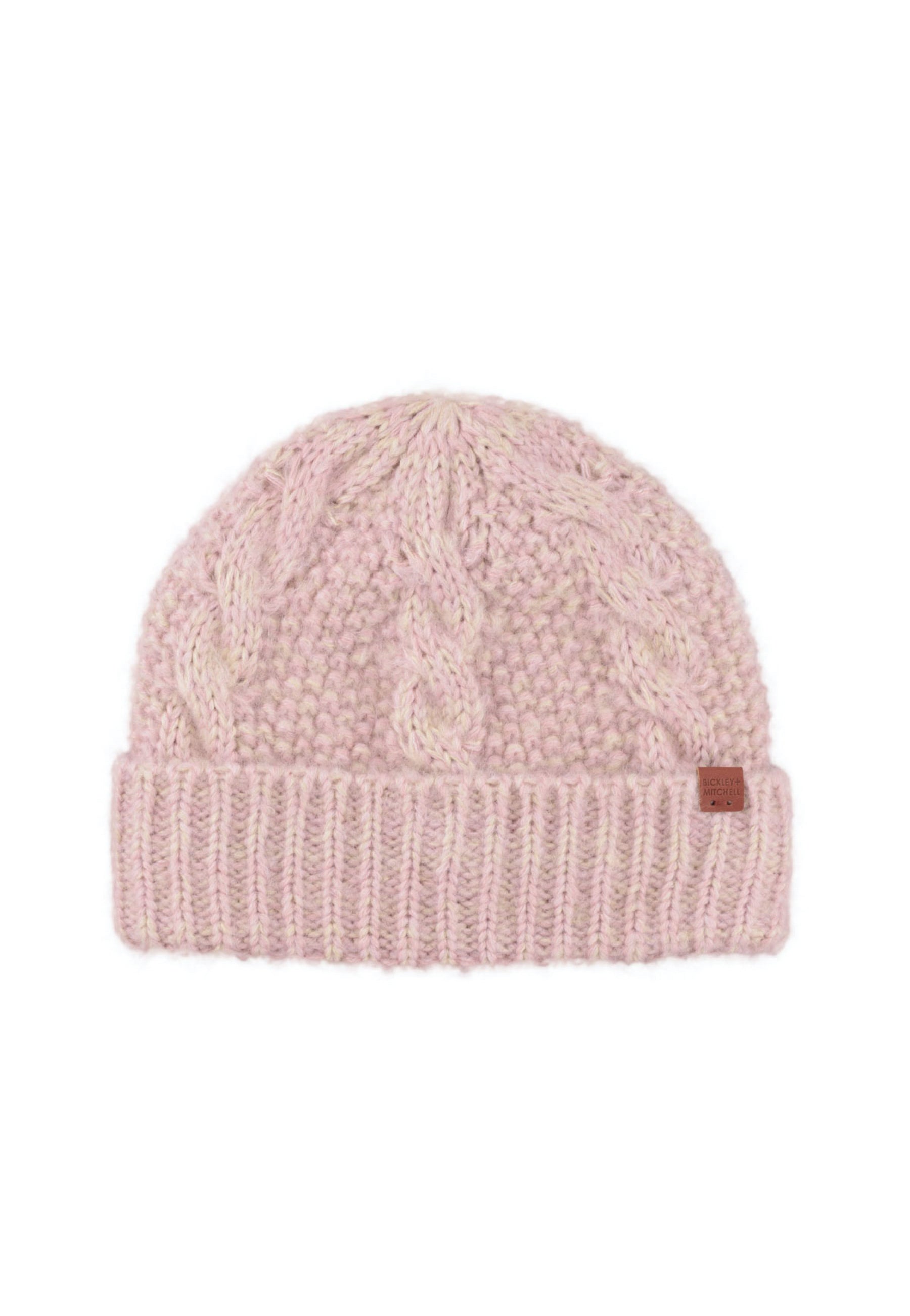 Short Soft Cable Fleece Lined Beanie