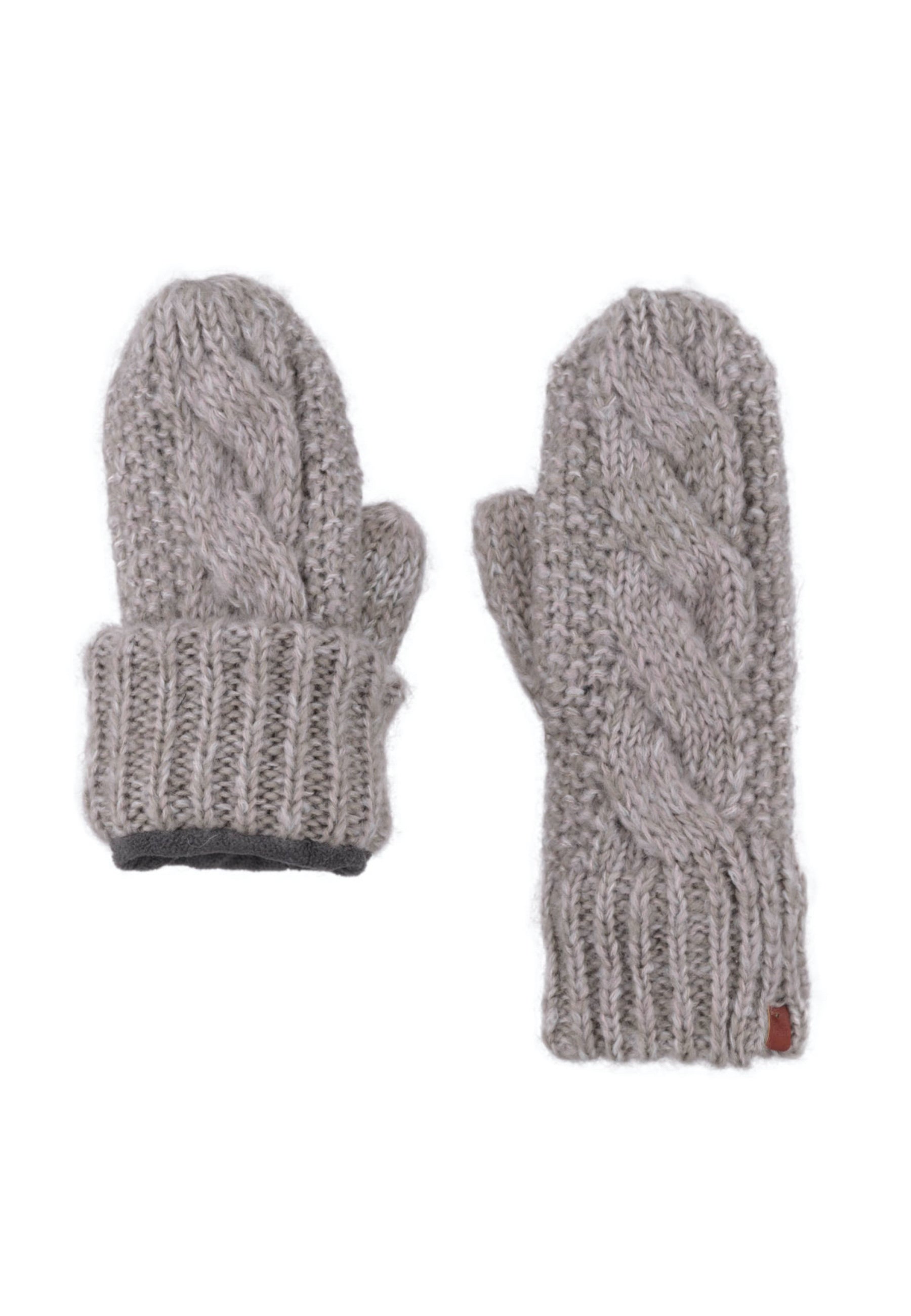 Fleece lined Cable Twist Mittens