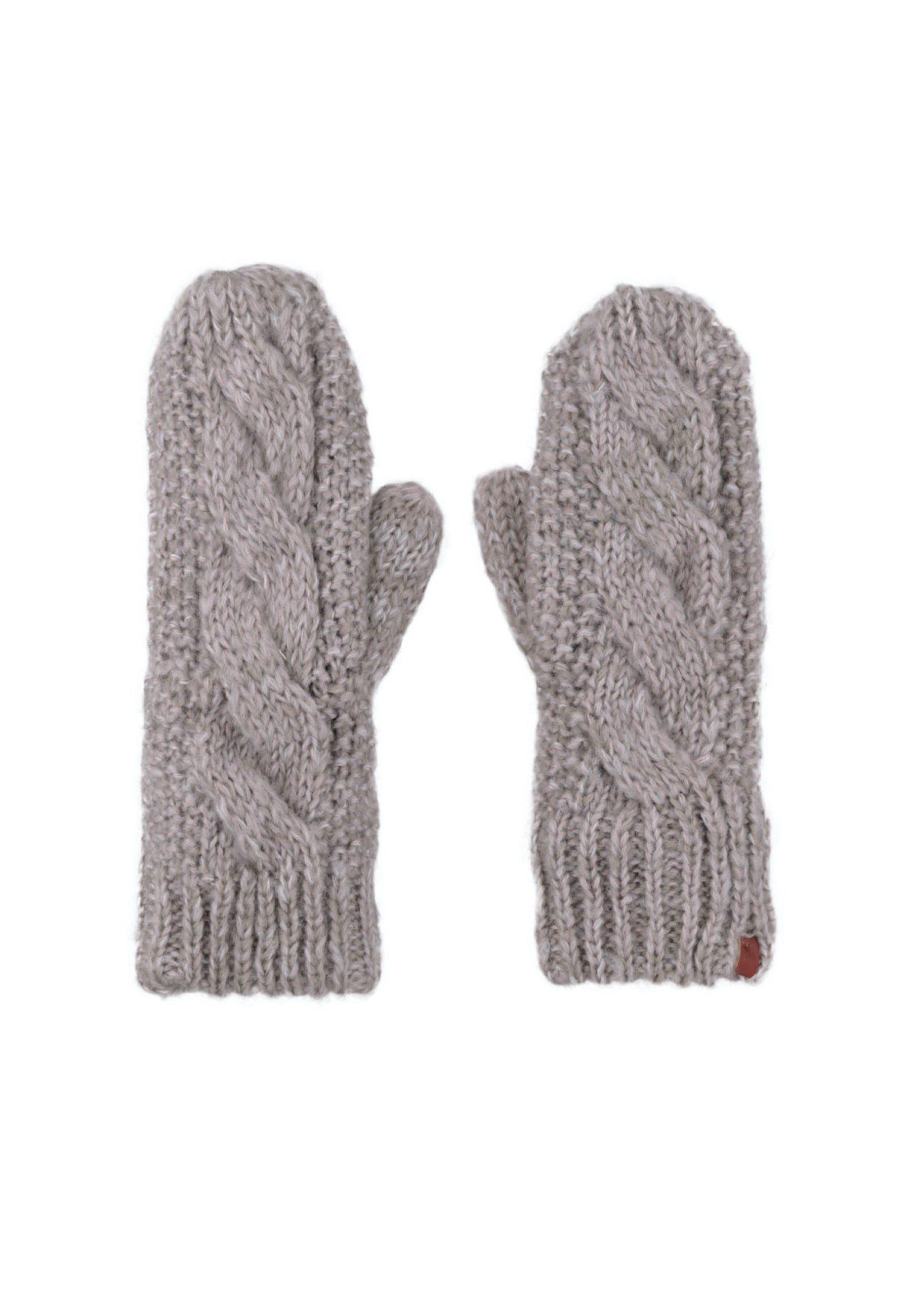 Fleece lined Cable Twist Mittens