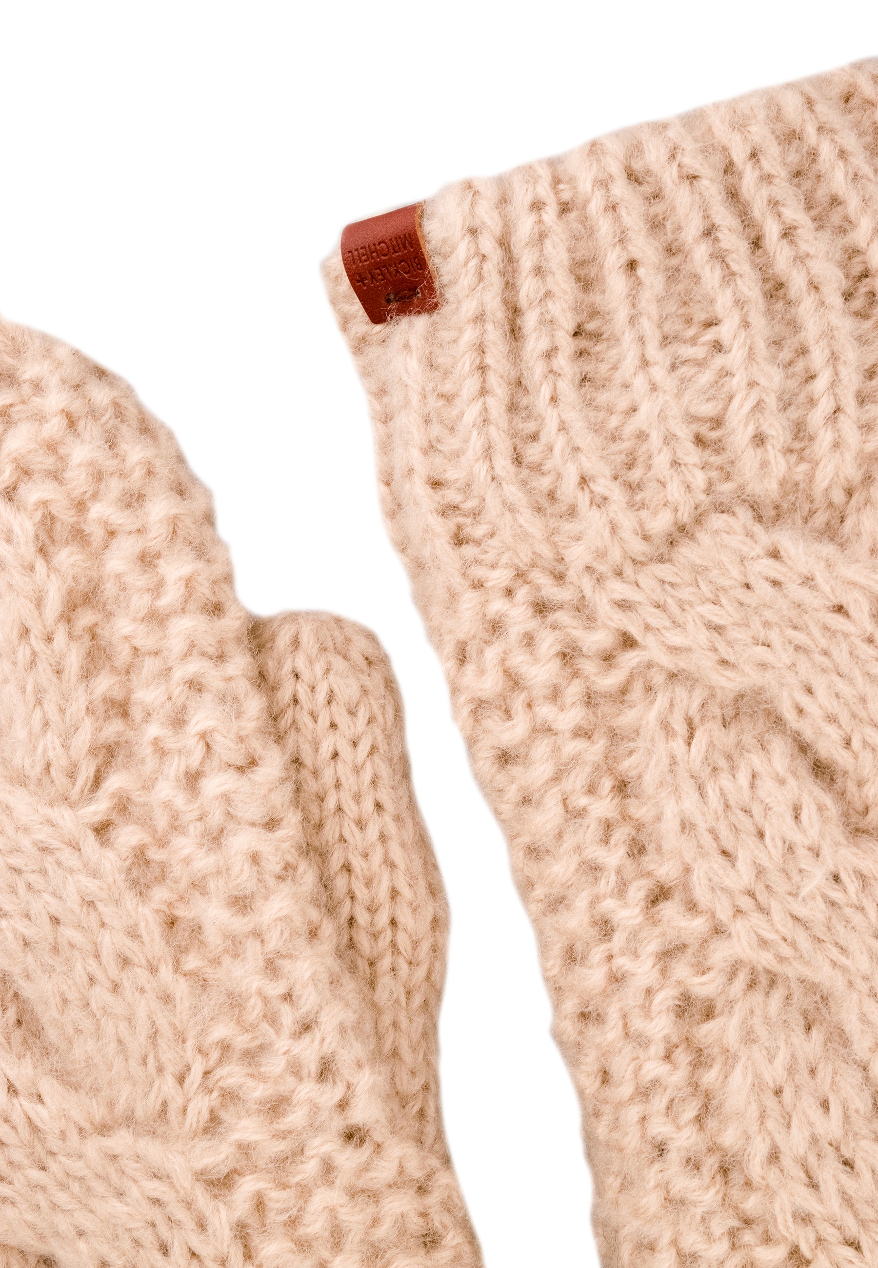 Cable Knit Fleece Lined Mittens