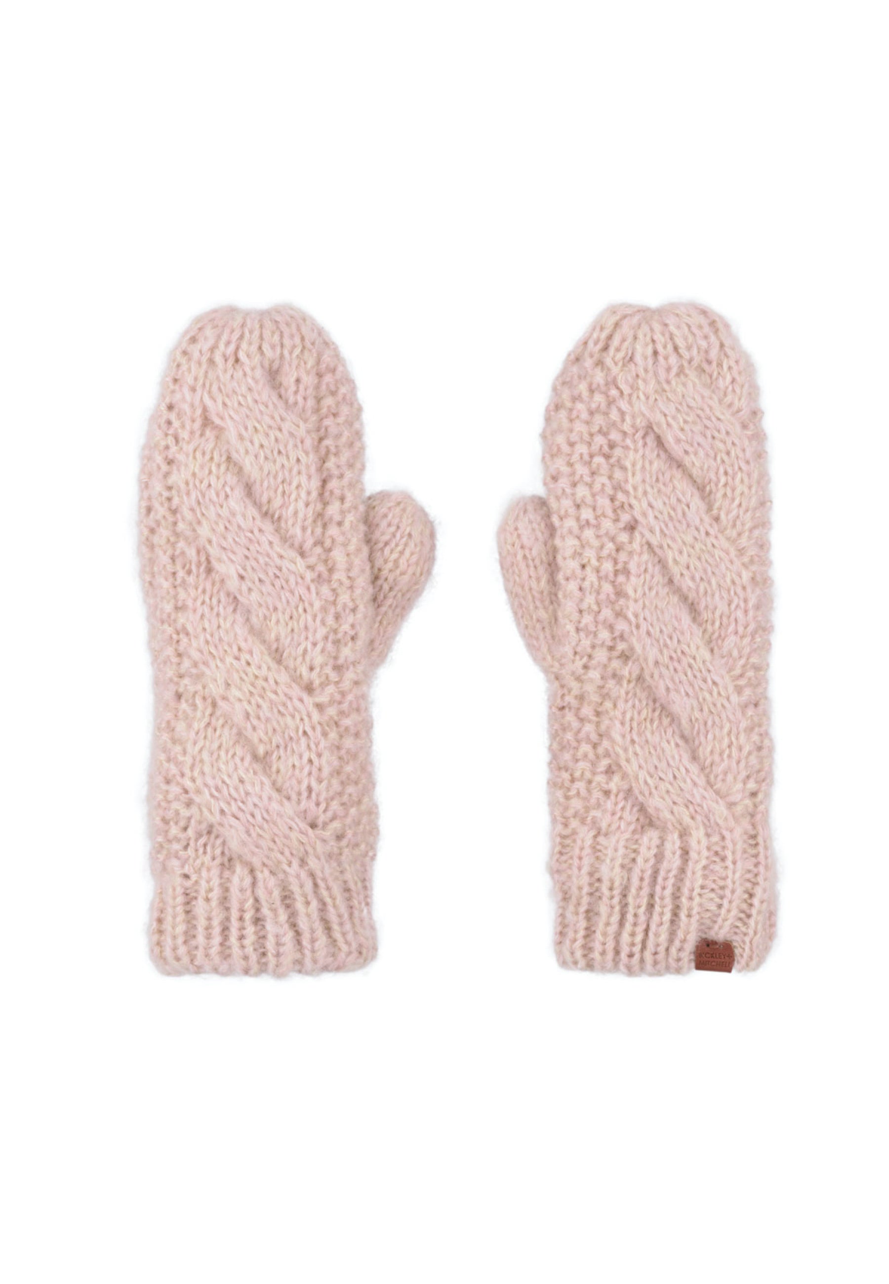 Fleece lined Cable Twist Mittens