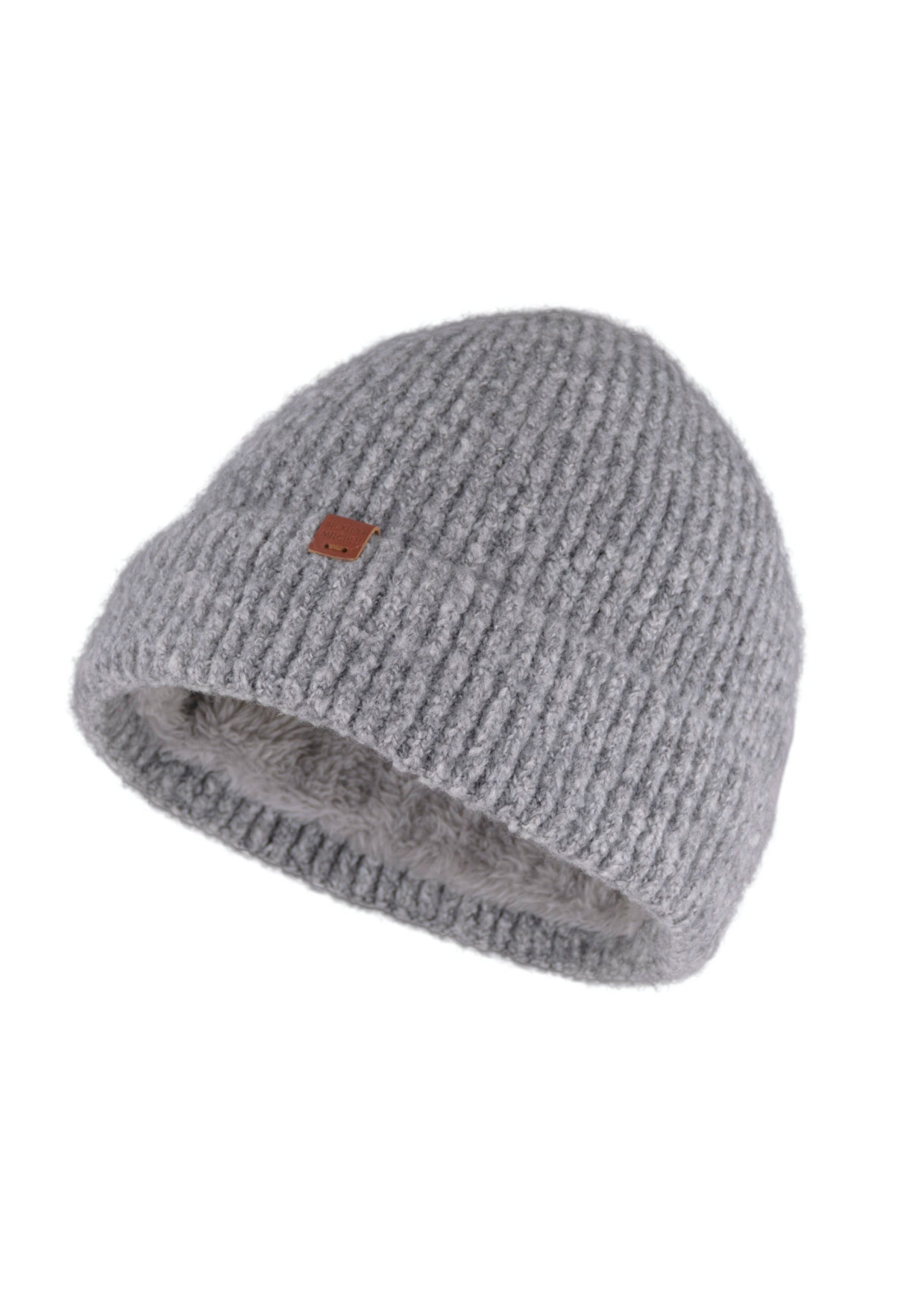 Soft Rib Knit Lined Beanie
