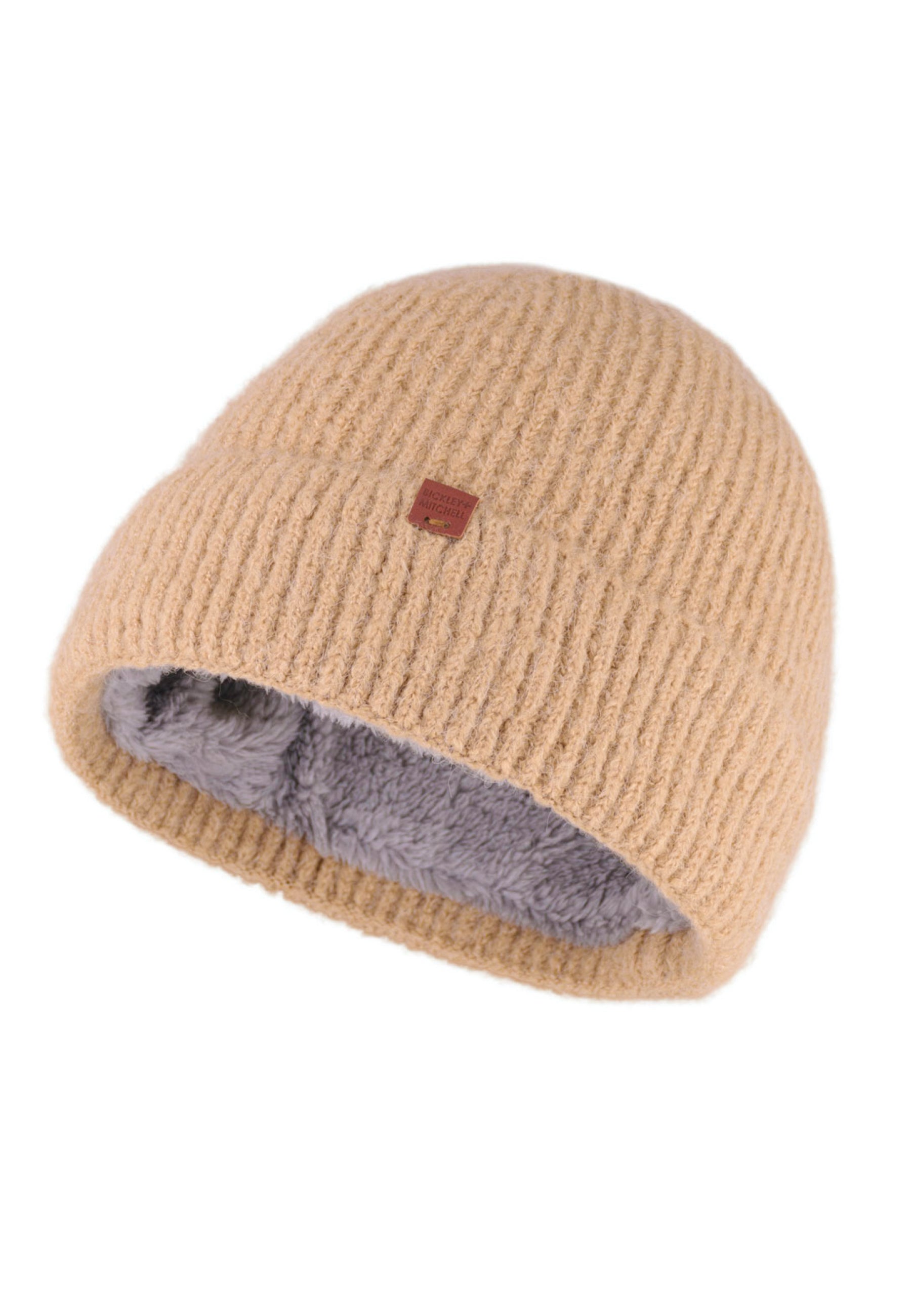 Soft Rib Knit Lined Beanie