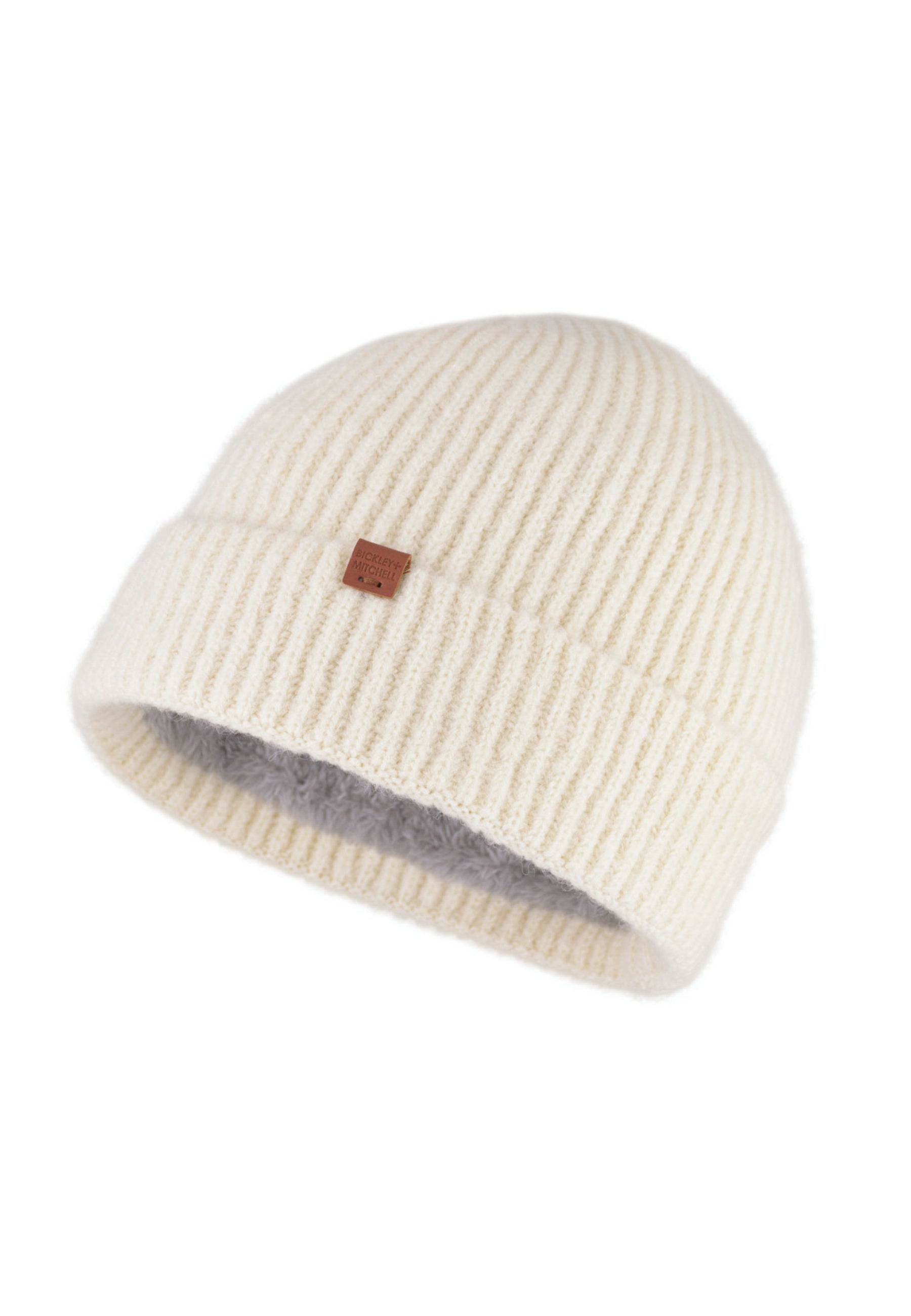 Soft Rib Knit Lined Beanie