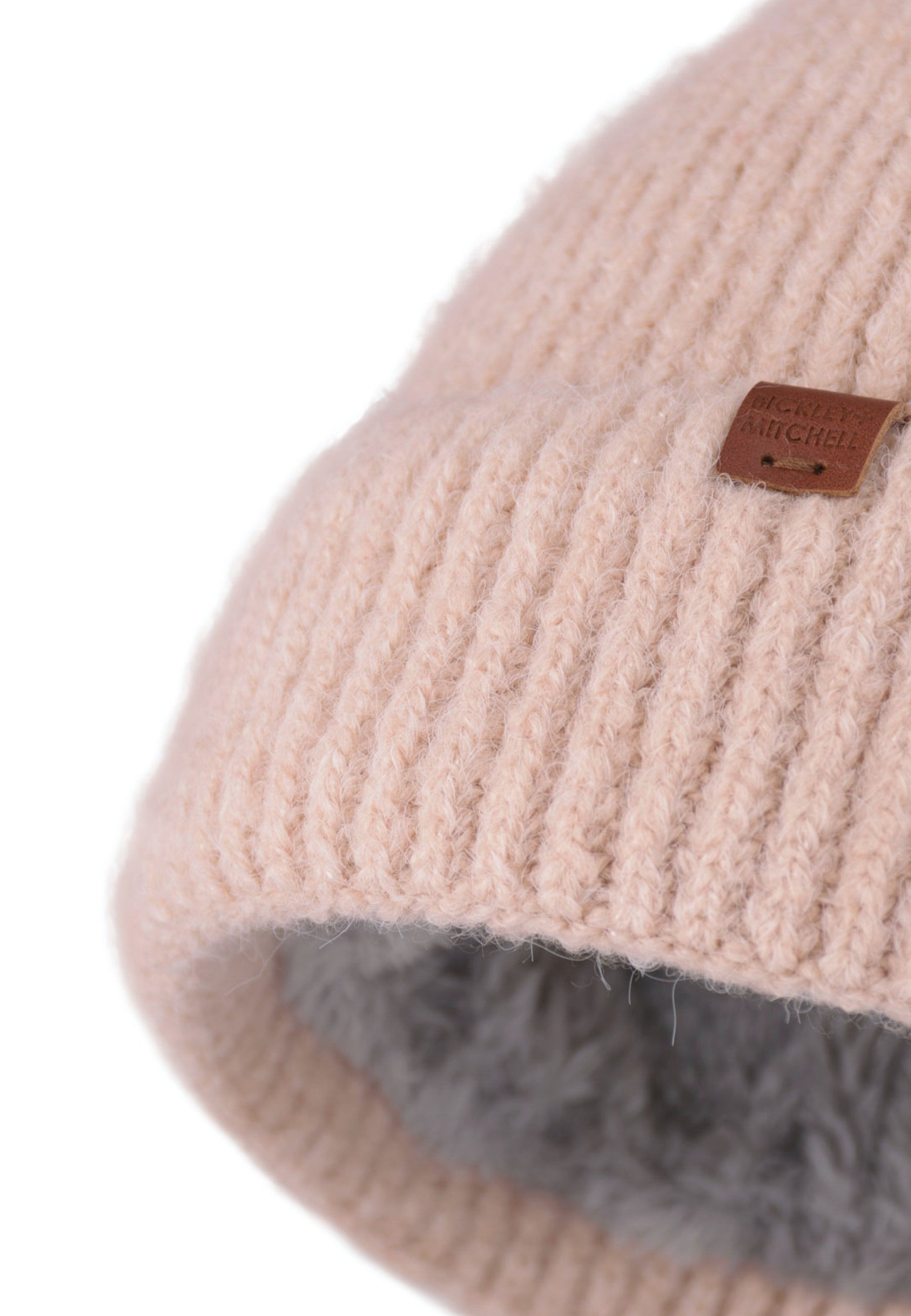 Soft Rib Knit Lined Beanie