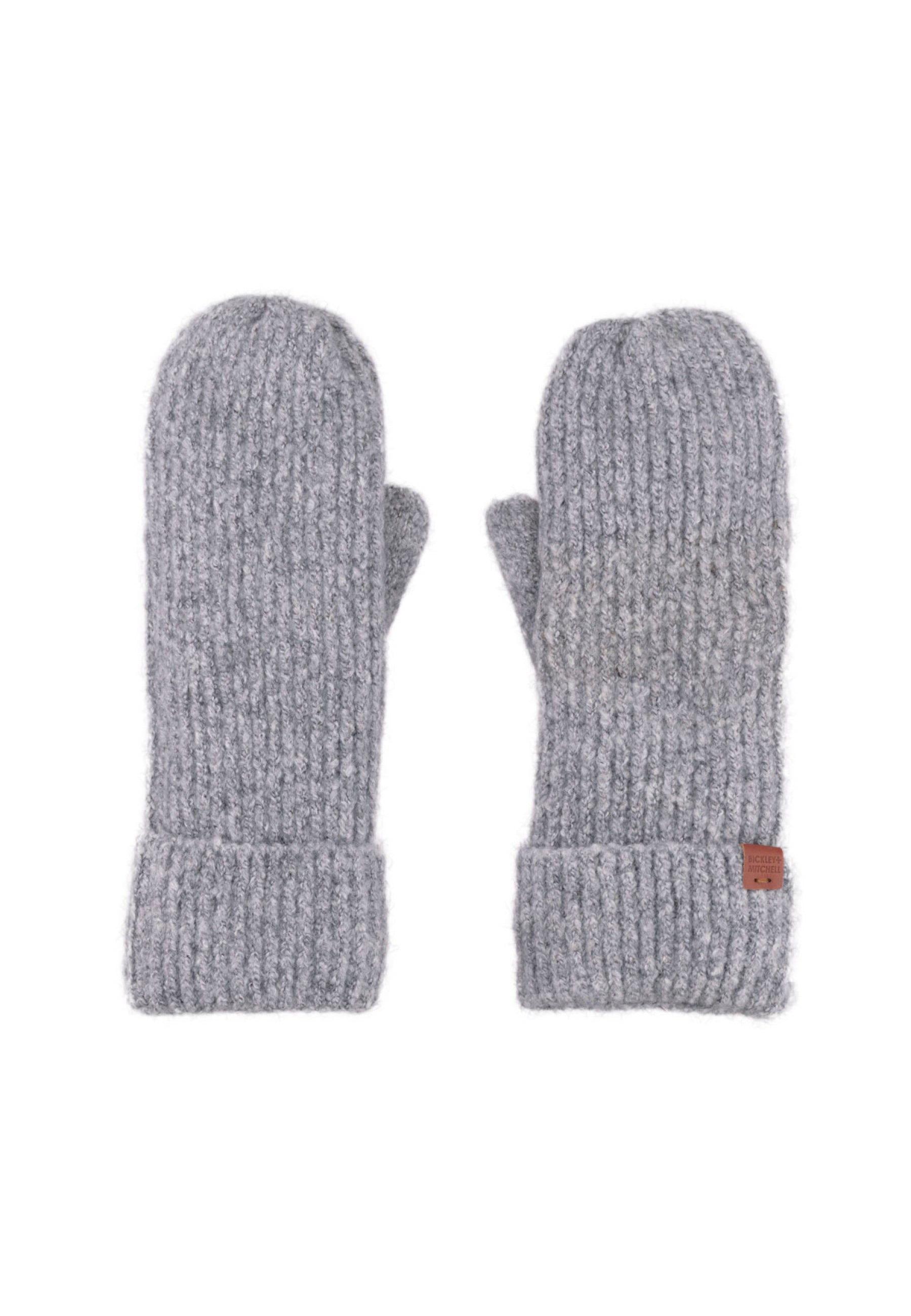 Soft Rib Knit Lined Mittens