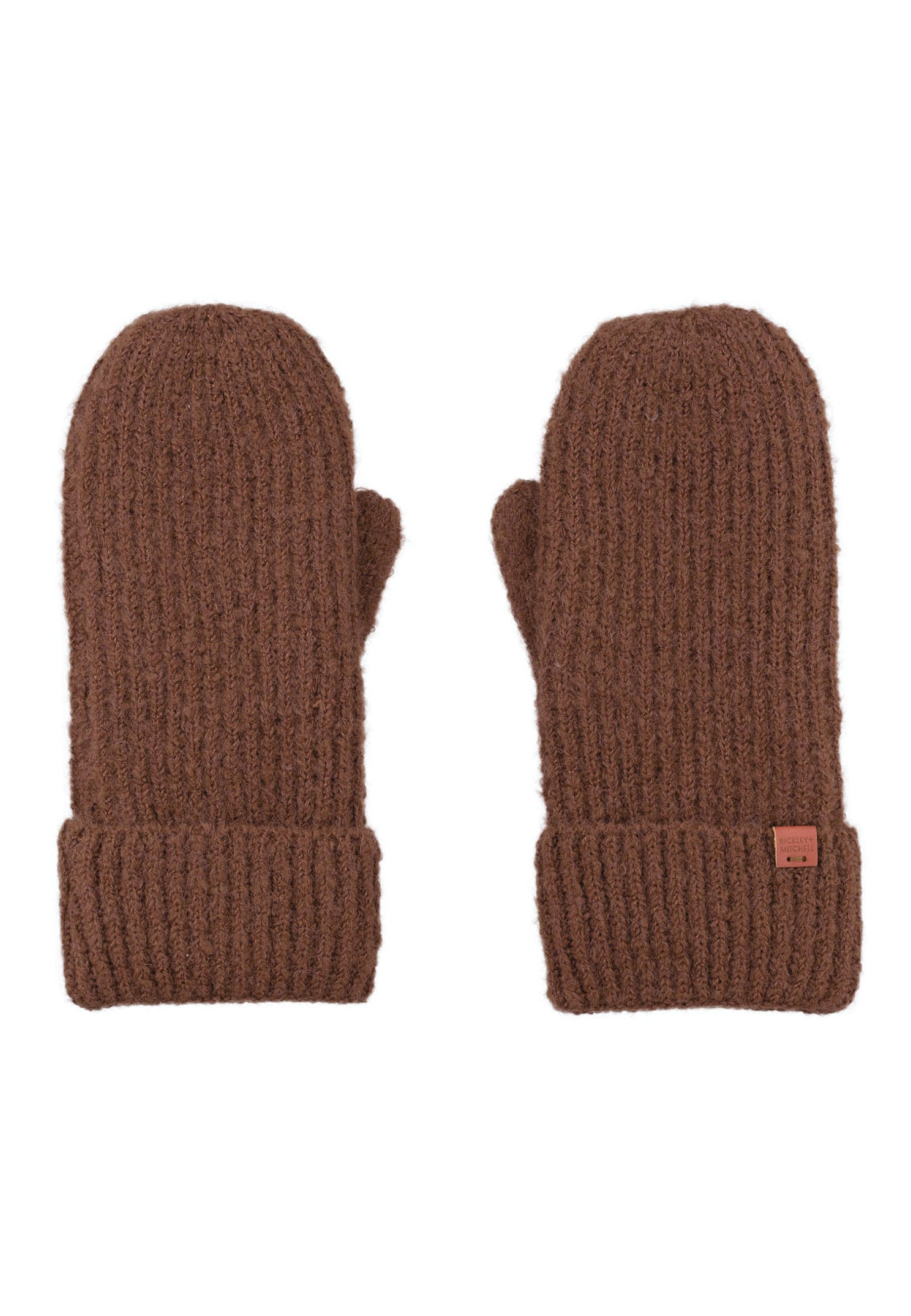 Soft Rib Knit Lined Mittens