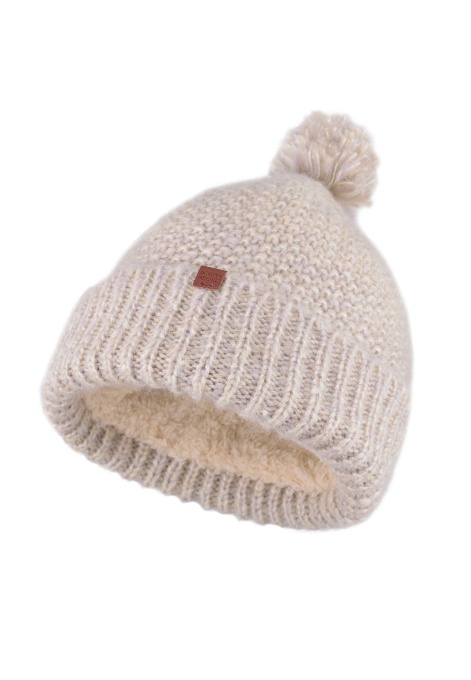 Moss Teddy Pompom Beanie