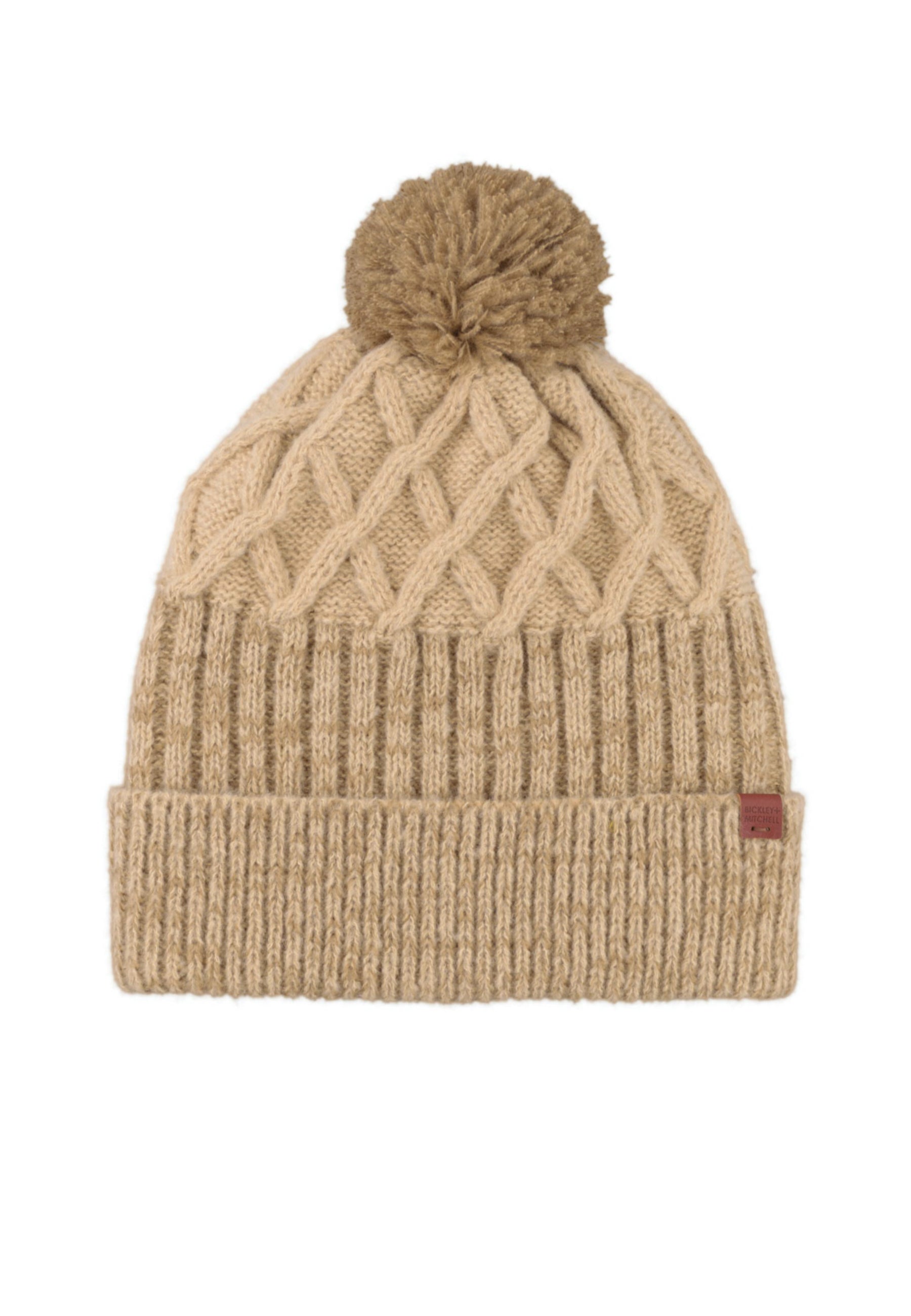 Mix Pattern Beanie with Fleece Lining
