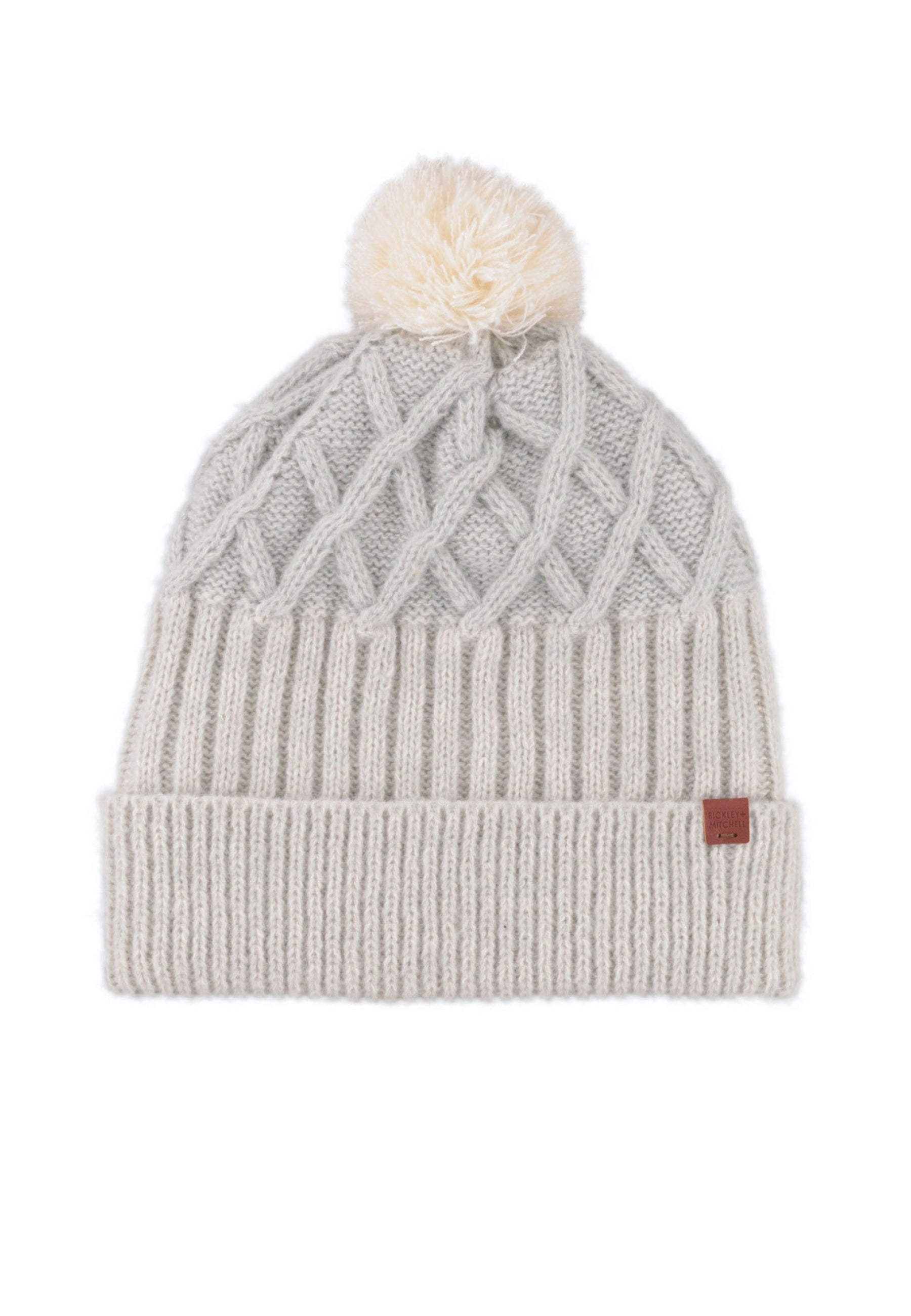 Mix Pattern Beanie with Fleece Lining