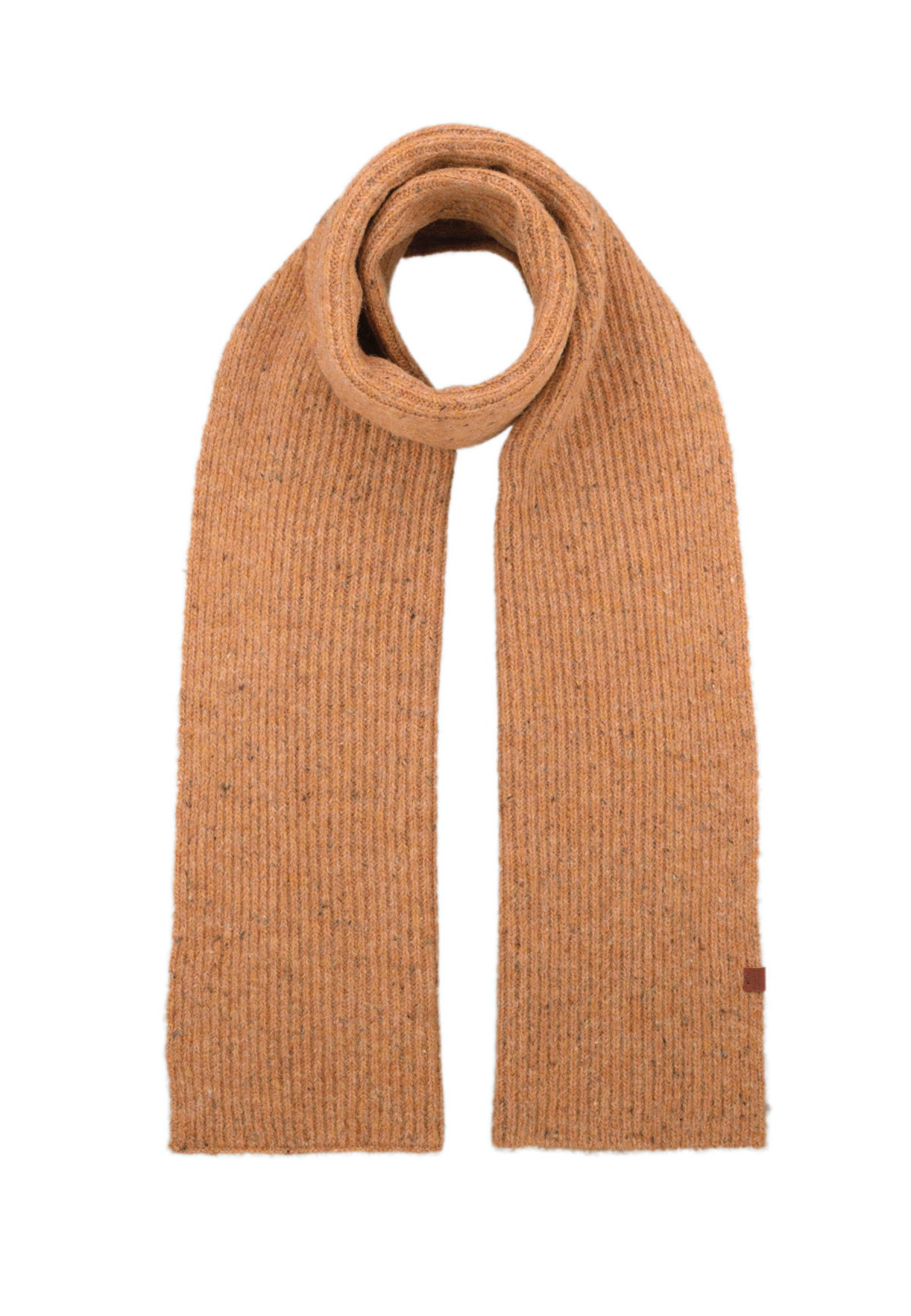 Flecked Wool Blend Rib Scarf
