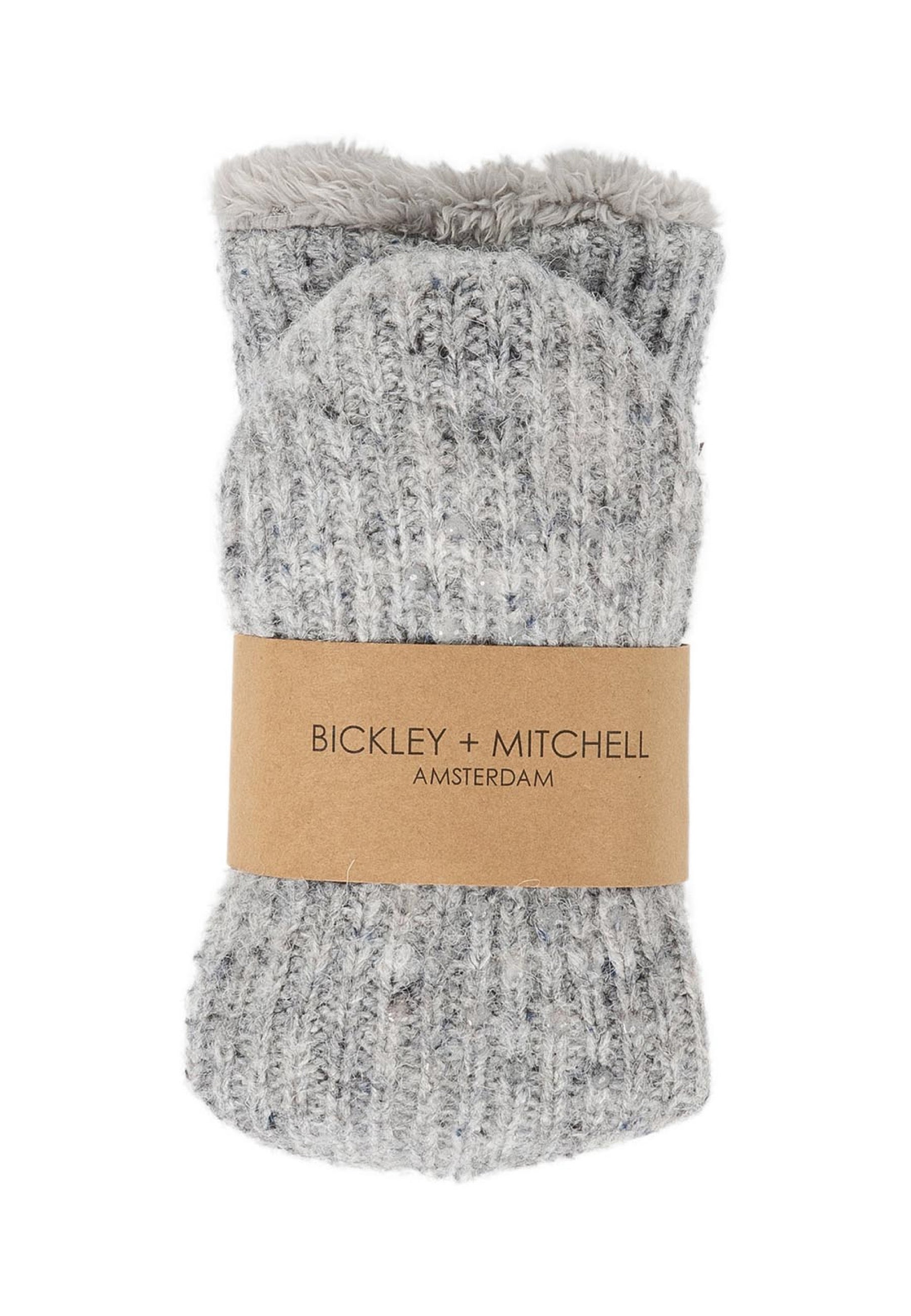 Flecked Wool Blend Slipper Socks