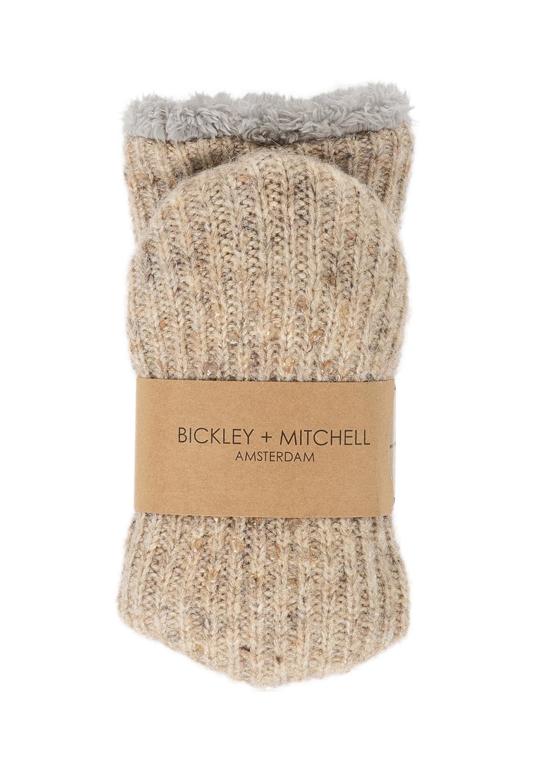 Flecked Wool Blend Slipper Socks