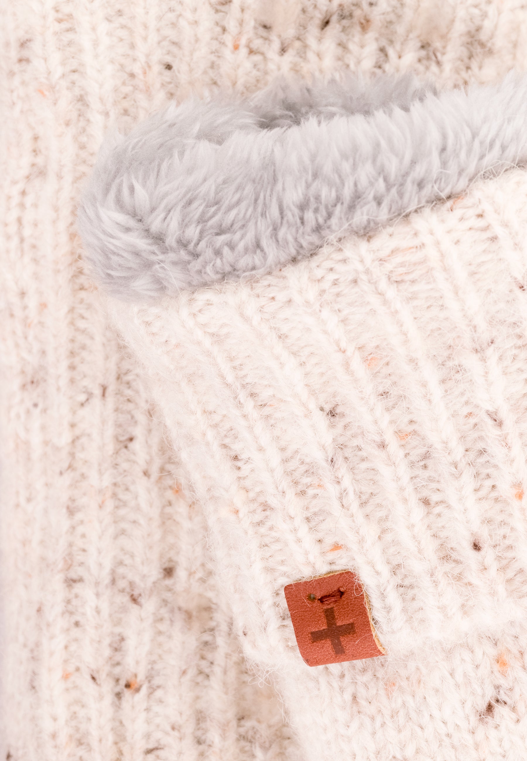 Flecked Wool Blend Slipper Socks