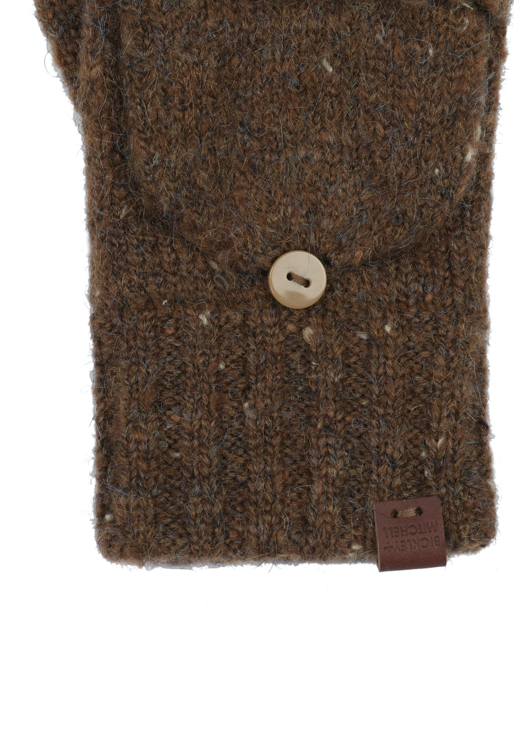 Flecked Wool Blend Fingerless Gloves