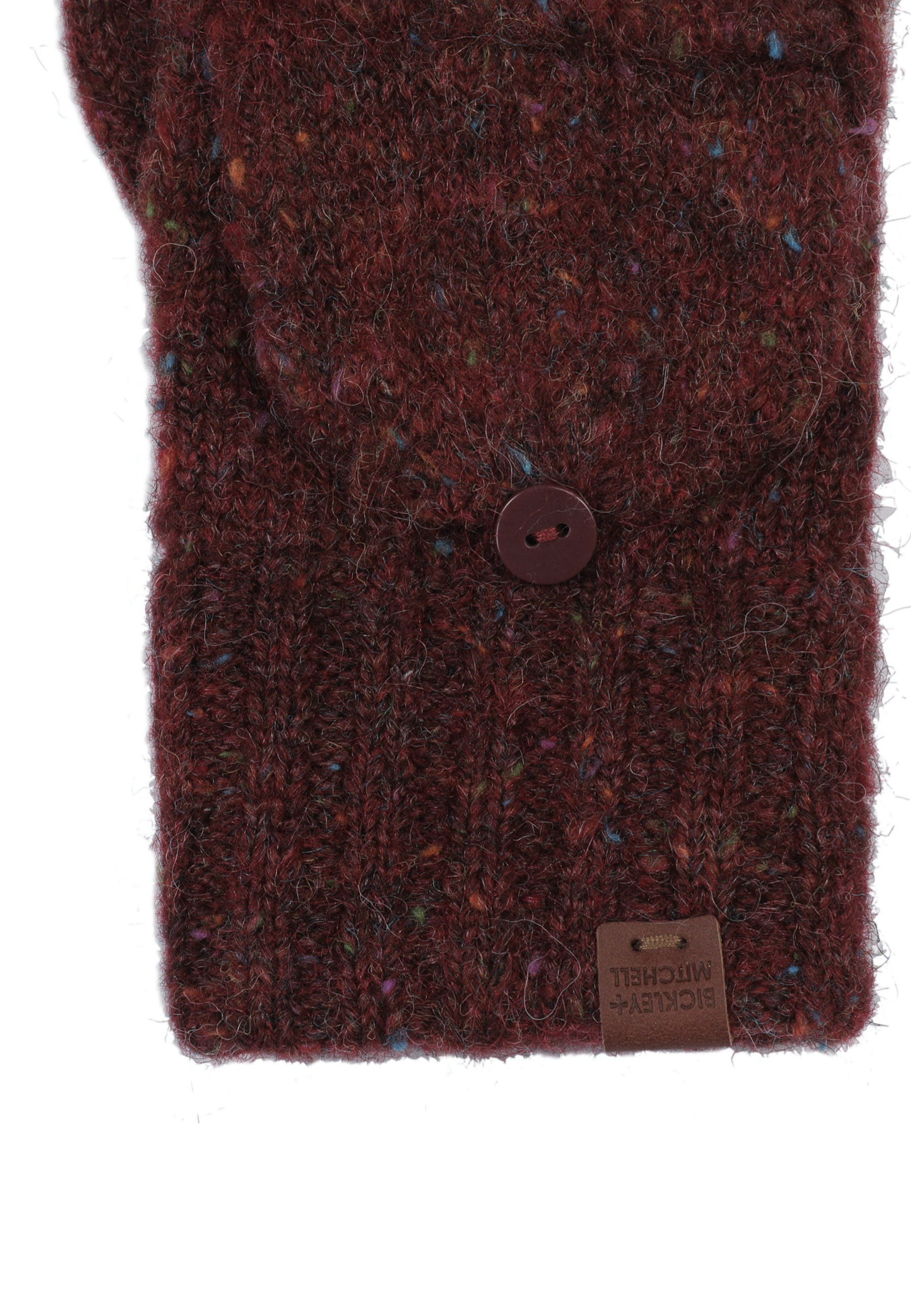 Flecked Wool Blend Fingerless Gloves