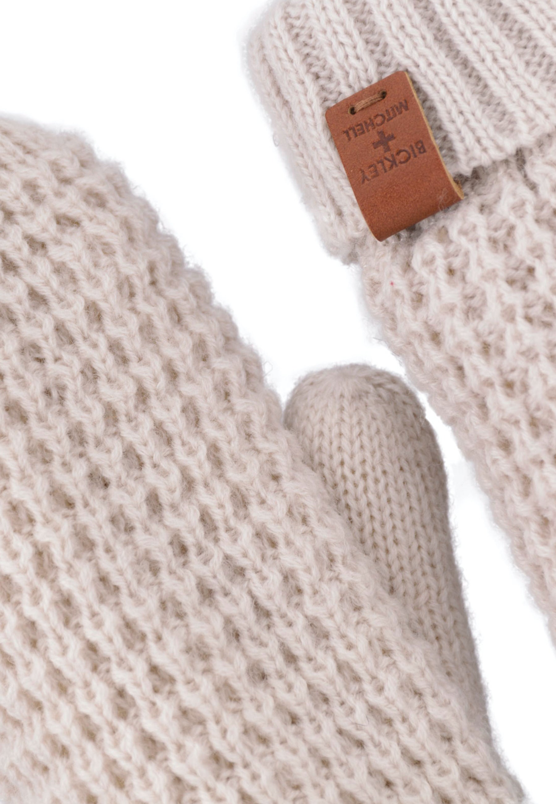 Wool Blend Teddy Mittens
